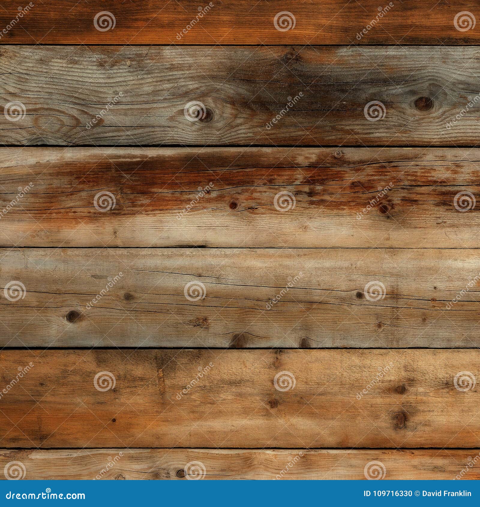 Old Dark Vintage Wood Wall Background Texture Square Format Stock Photo