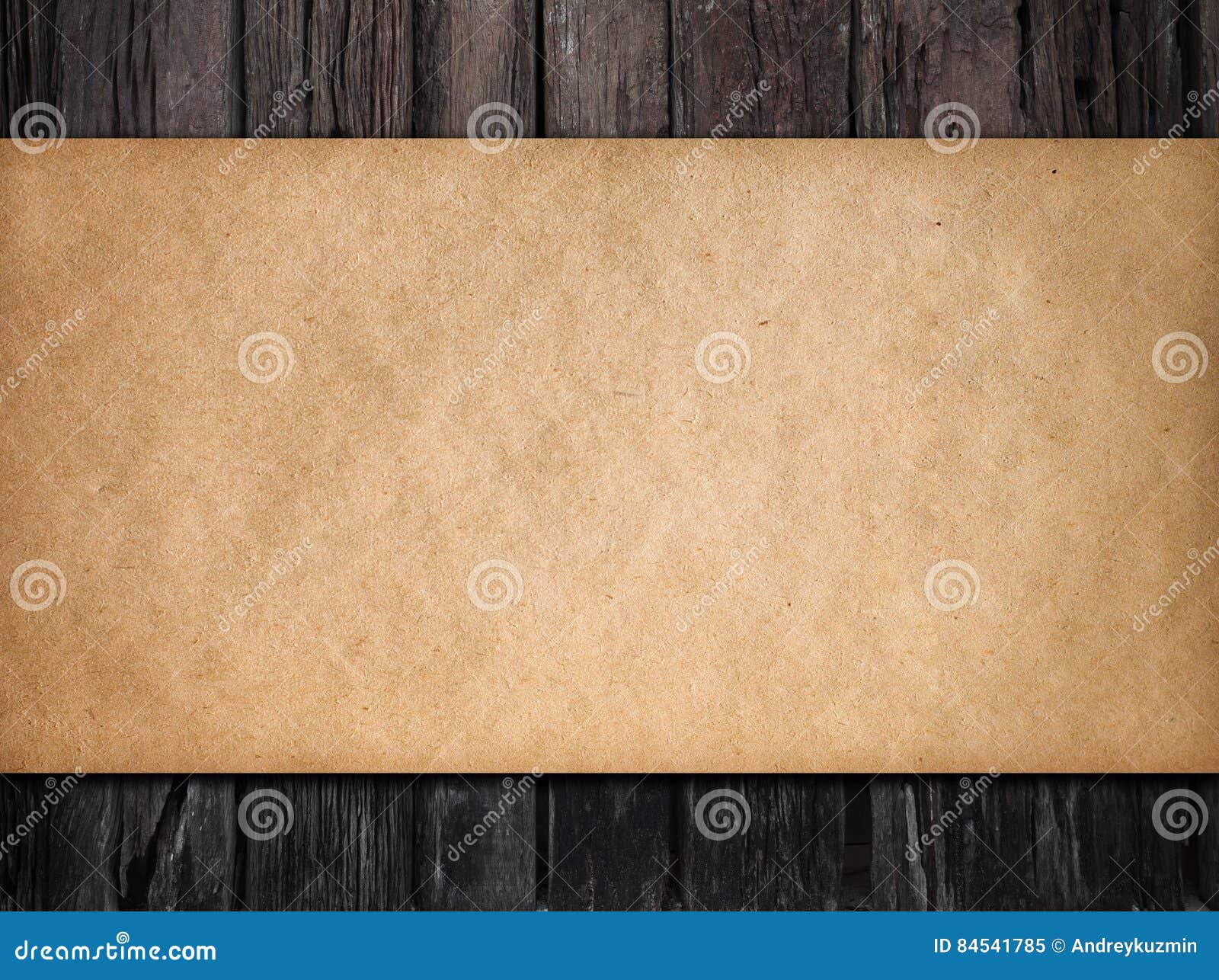 Old Dark Wood Background with Paper Stock Image Image of boarded