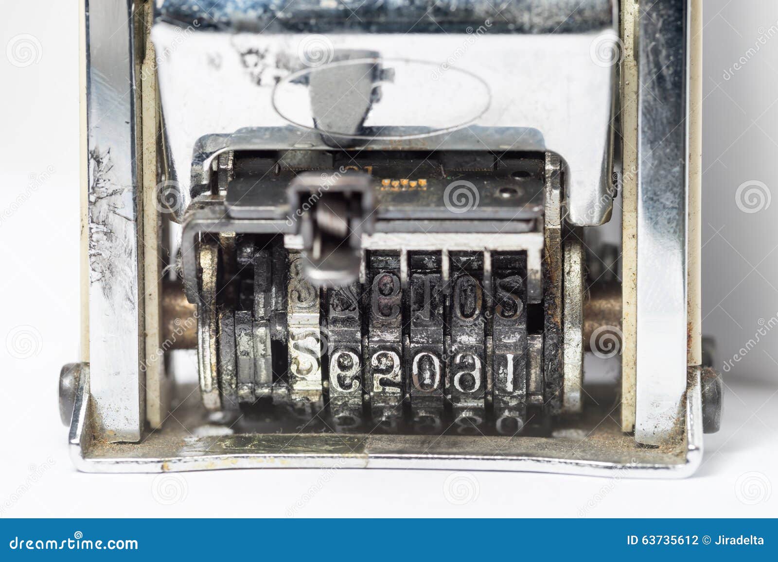 Old Date Stamp stock photo. Image of contact, black, office 63735612