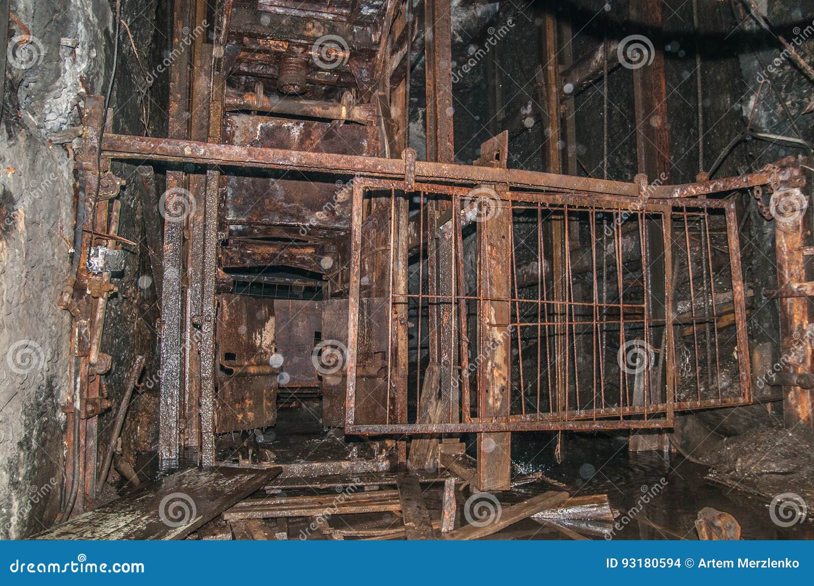 Old derelict mine. stock photo. Image of black, cave 93180594