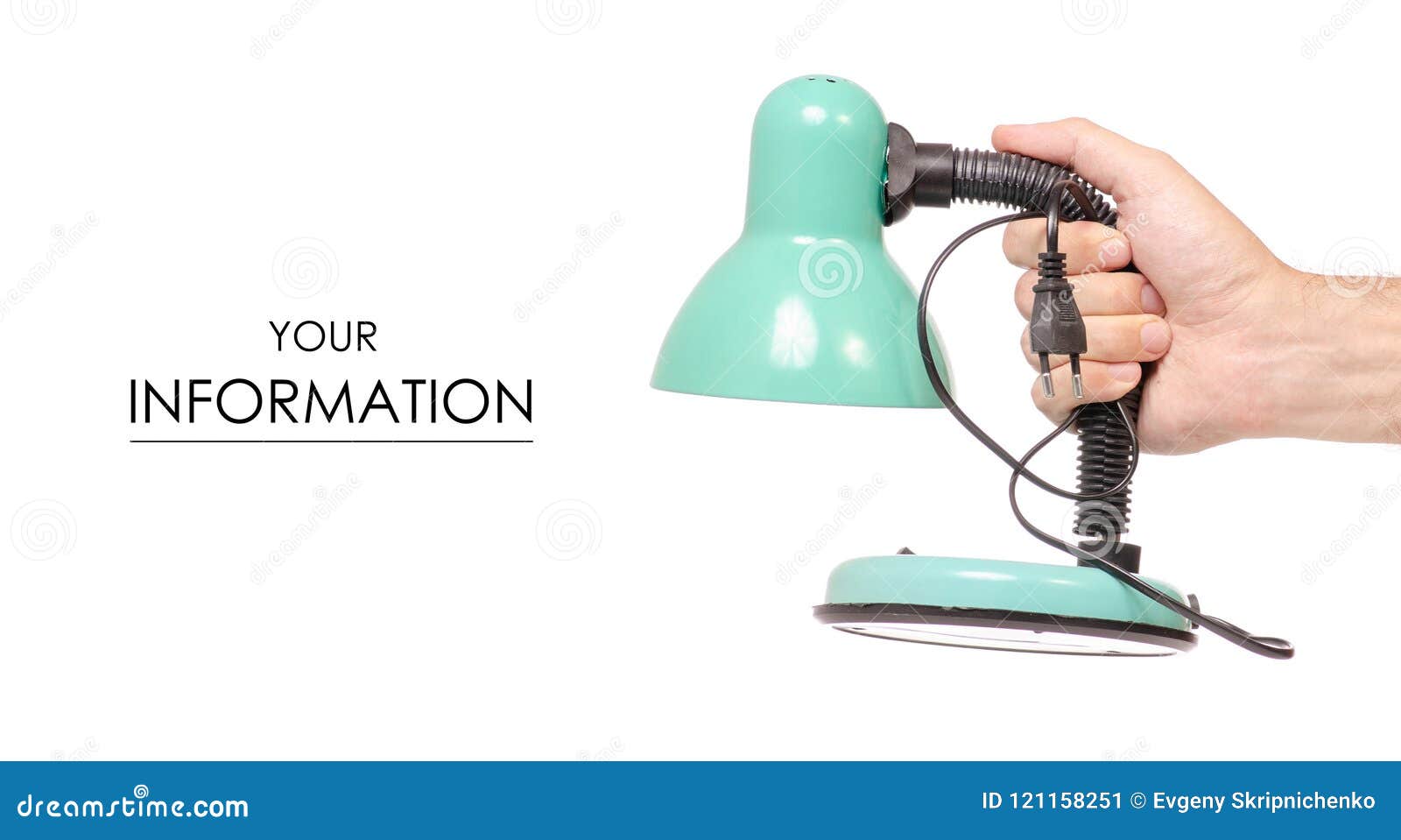 Old Desk Lamp In Hand Pattern Stock Image Image Of Concept