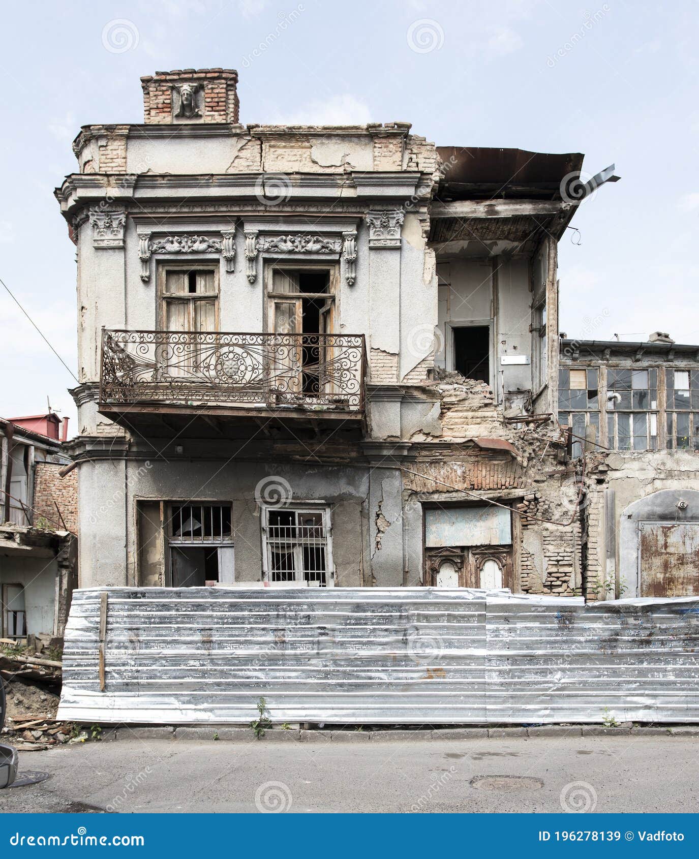 Old Destroyed Building, Structure in Disrepair Stock Image - Image of ...