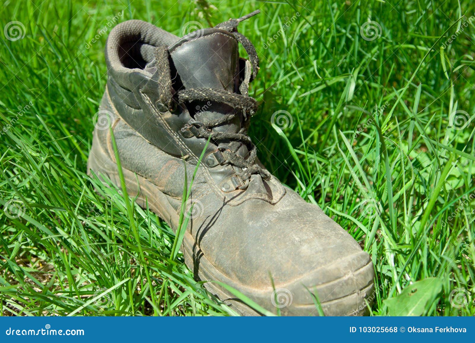 An Old, Dirty and Dusty Man& X27;s Shoe Stock Photo - Image of ecology ...