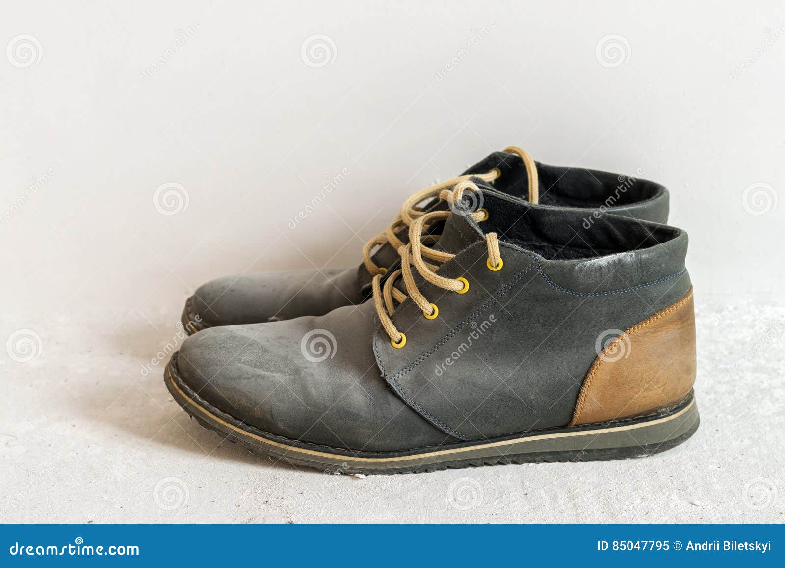 Old Dirty Dusty Worn Out Shoes Stock Image - Image of prints, rough ...