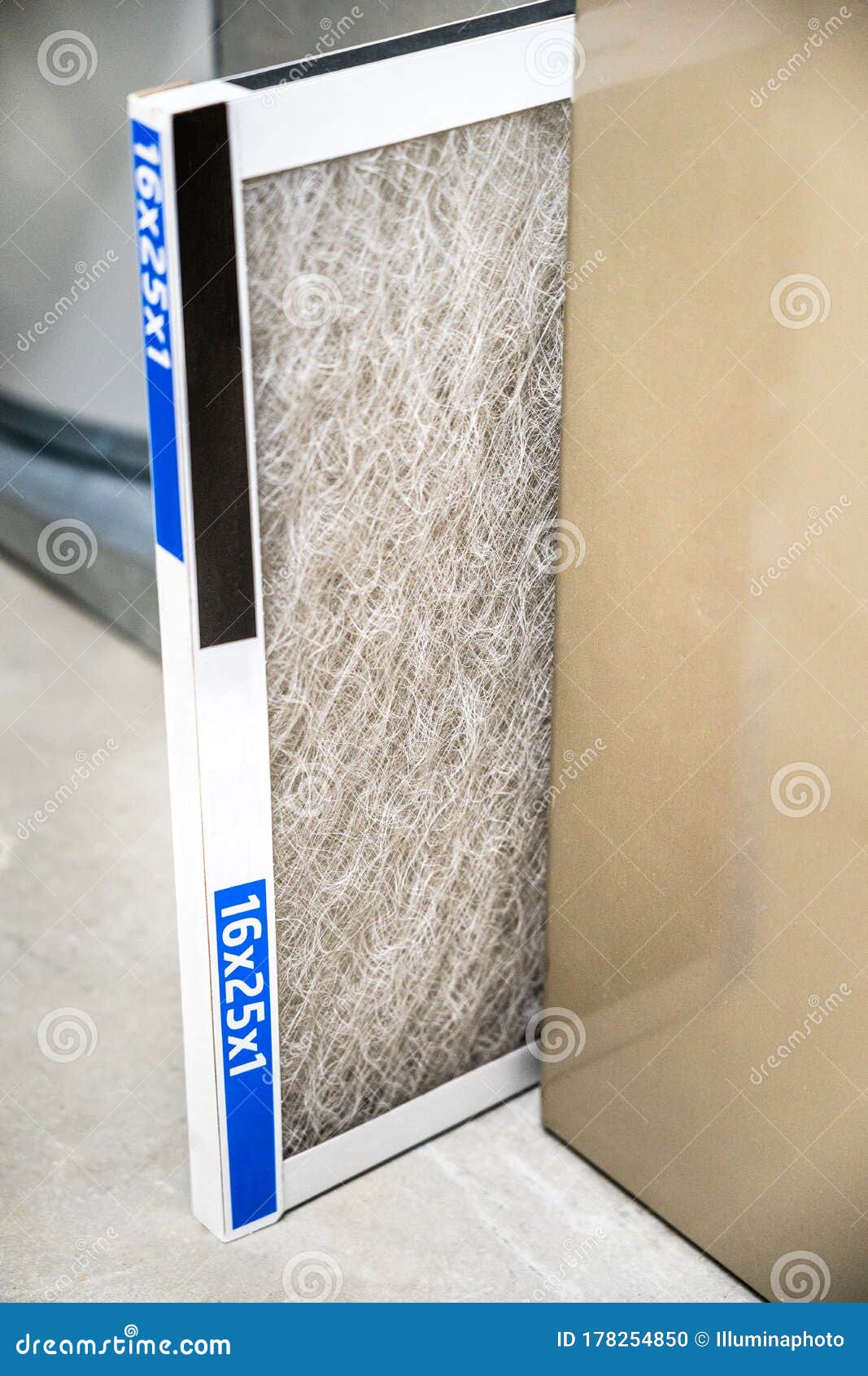 Old Dirty Furnace Filter Partially Removed from Holder Stock Photo Image of residential