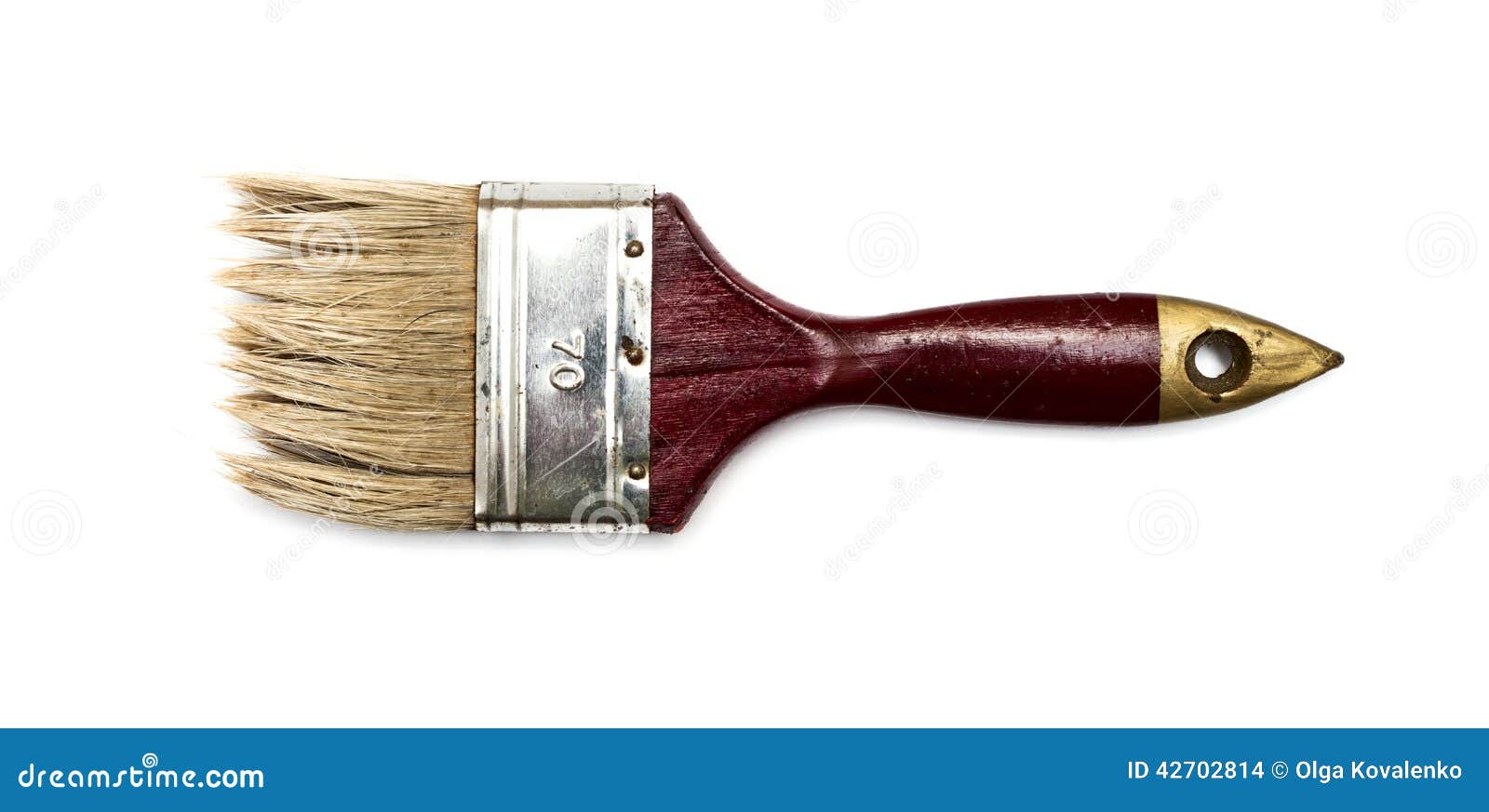 Dirty Paint Brush, Soaked In Plastic Water Tanks RoyaltyFree Stock