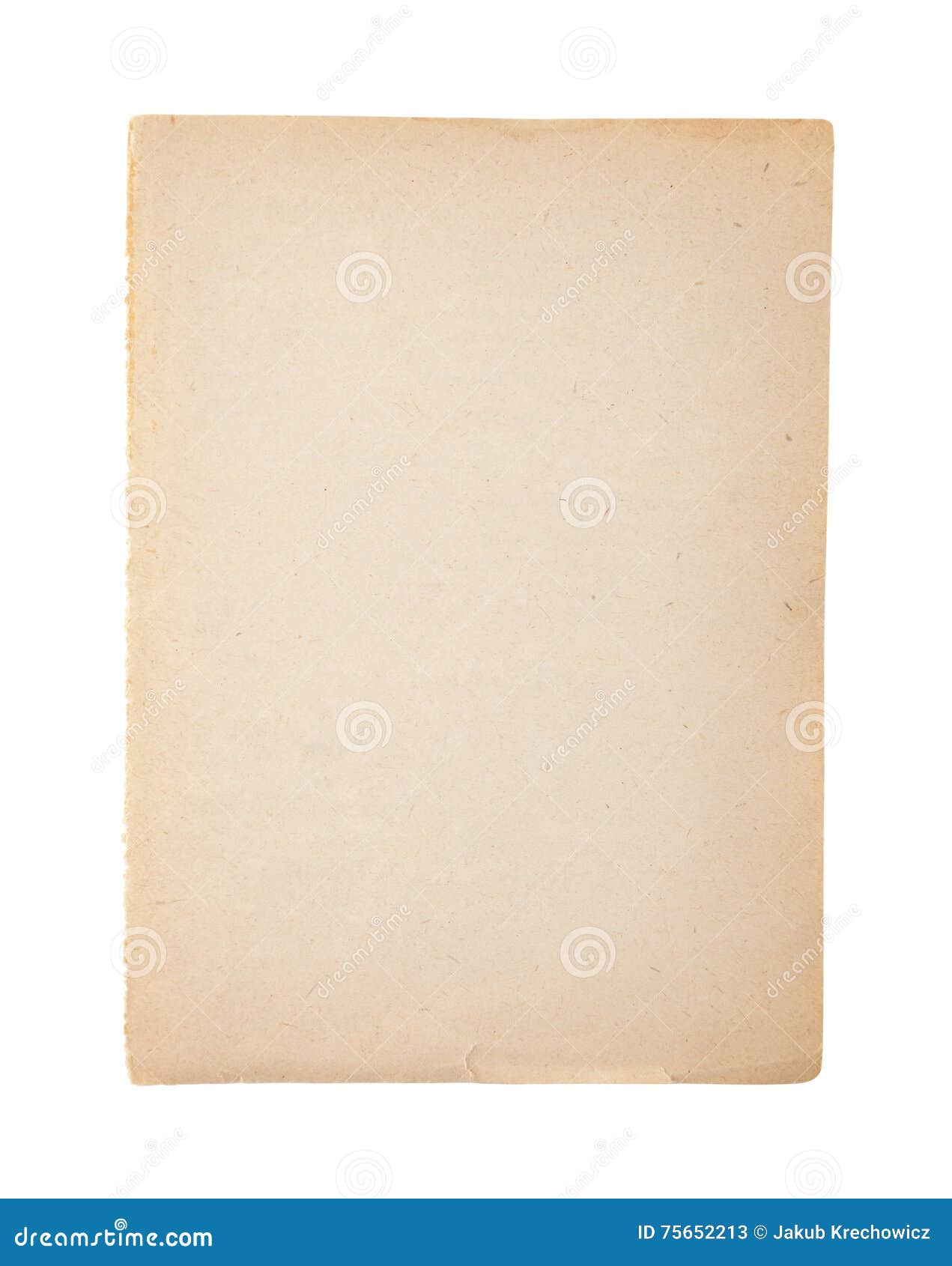 Old And Dirty Sheet Of Paper On White Stock Image Image Of Blank