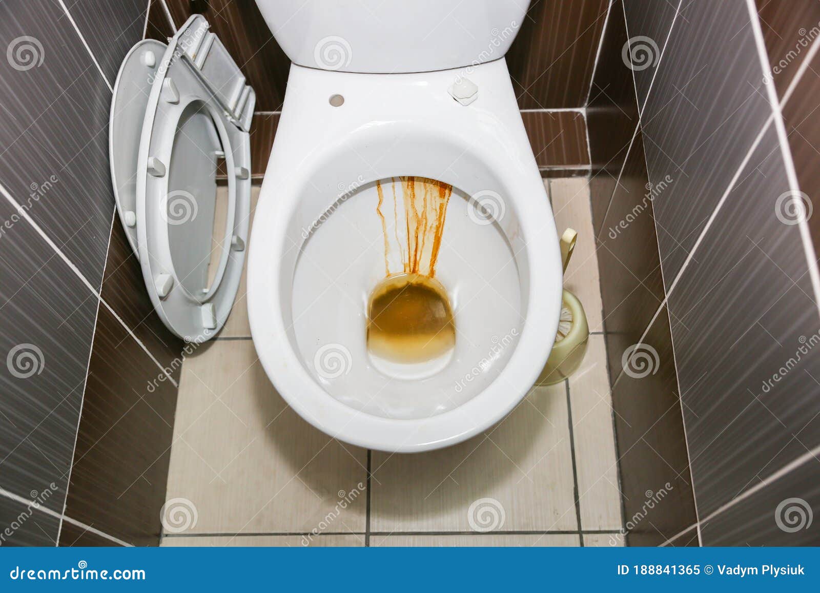 Old Dirty Toilet Bowl. Rust in the Bathroom Stock Image Image of