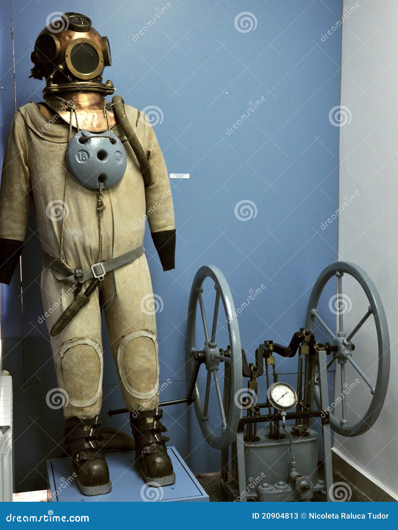 Old Diver S Suit in a Museum Editorial Stock Photo Image of equipment