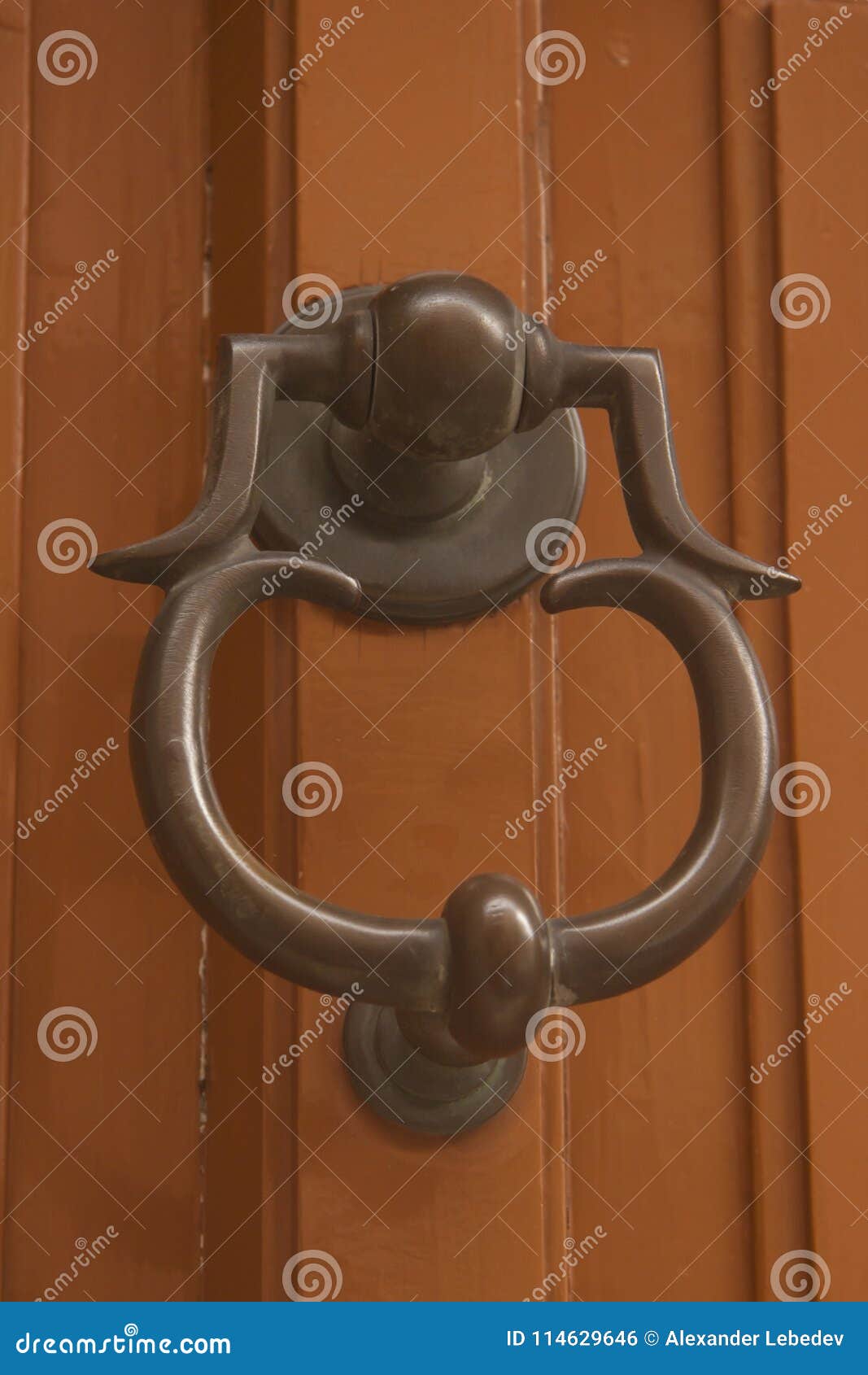 Old door handle stock photo. Image of object, wood, metal 114629646