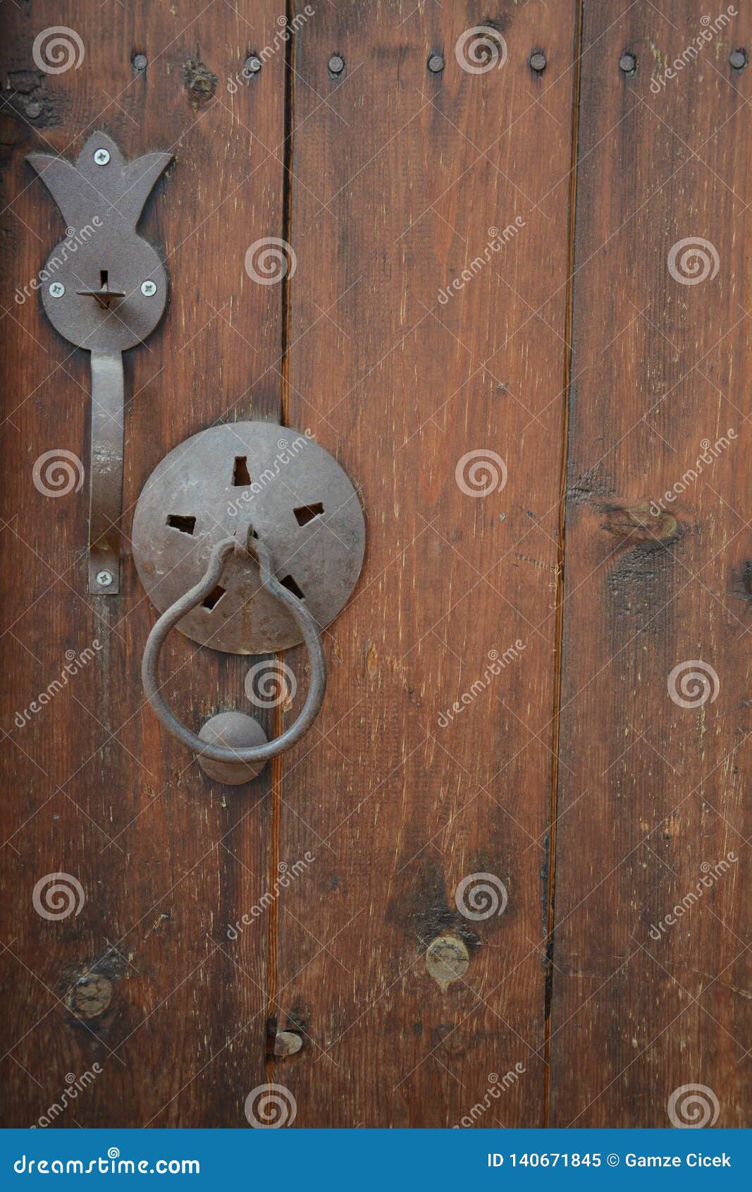 Old wooden door stock image. Image of handley, vintage - 140671845