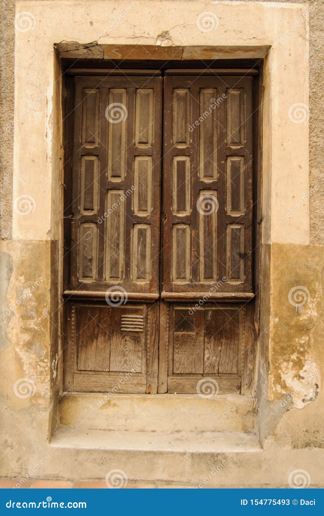 Old Door of a House in a Village in Spain Stock Image - Image of ...