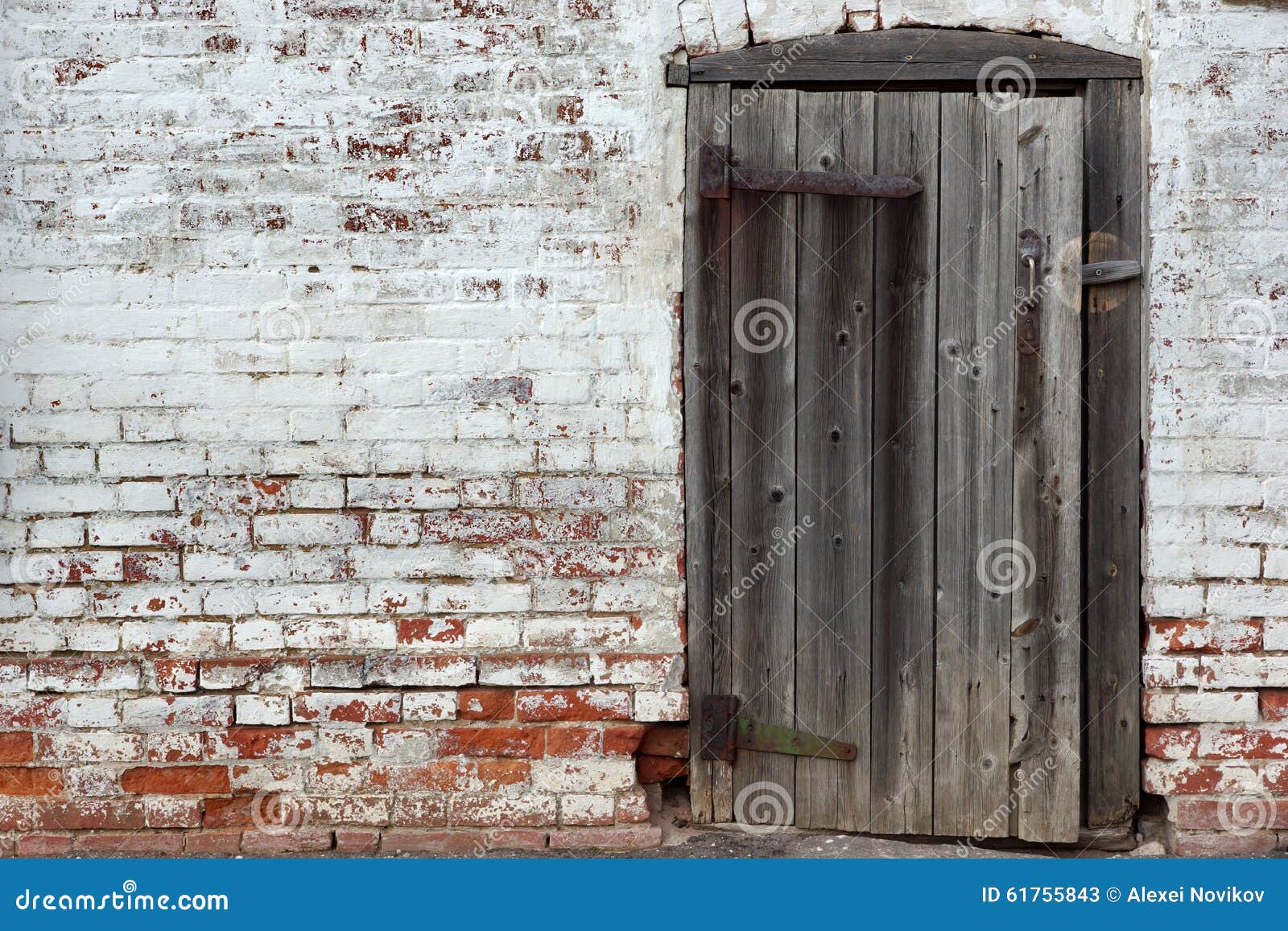 Old Door in the Rustic Retro Wall Background Stock Image Image of