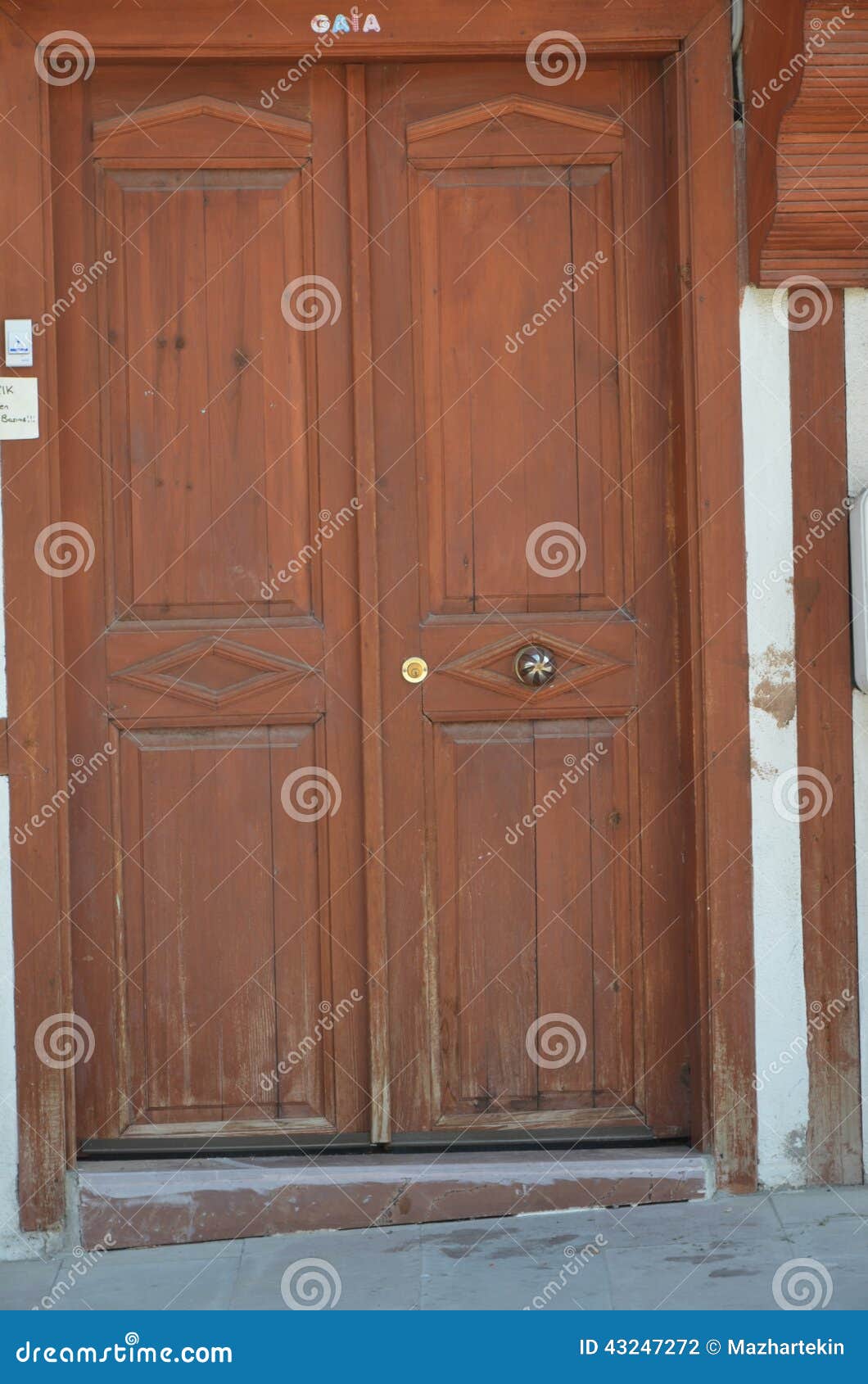 Old Door Turkish Ottoman in Eskisehir, Odun Bazaar Stock Photo Image of landscape, village