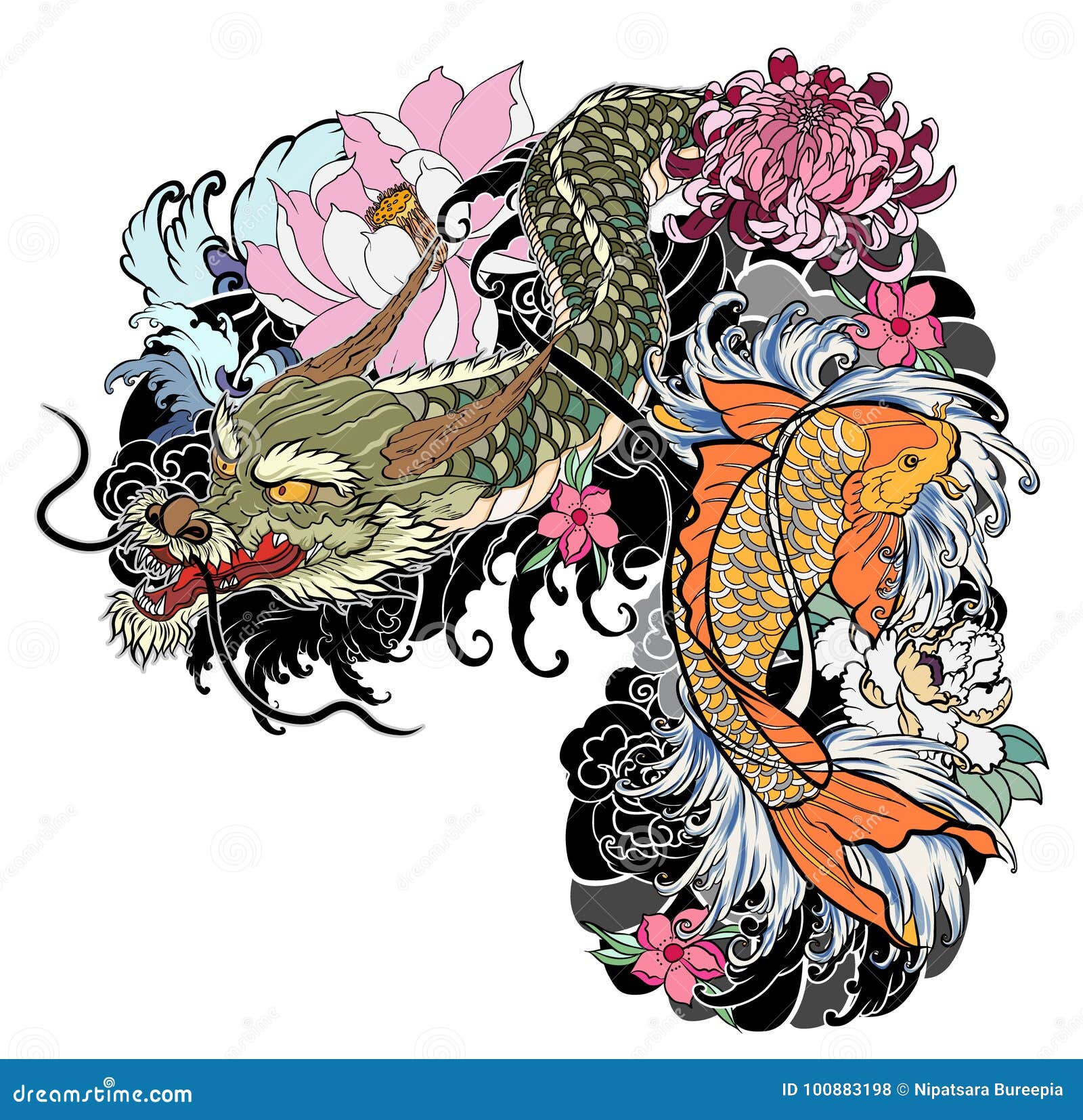 40 Beautiful Koi Fish Tattoo Designs