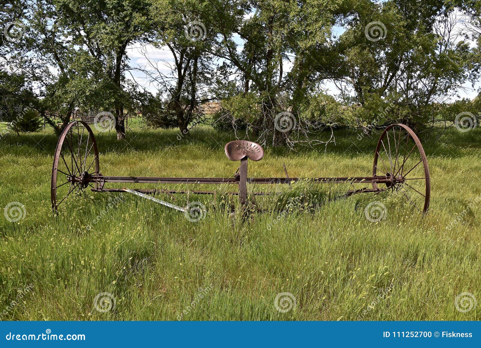 Old dump hay rake stock photo. Image of corroded, junk 111252700