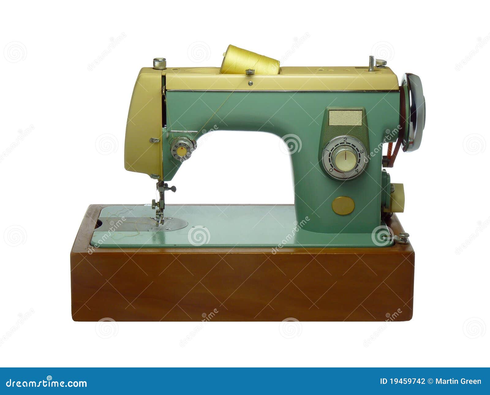 Old Electric Sewing Machine Stock Photo Image of fabric, tool 19459742