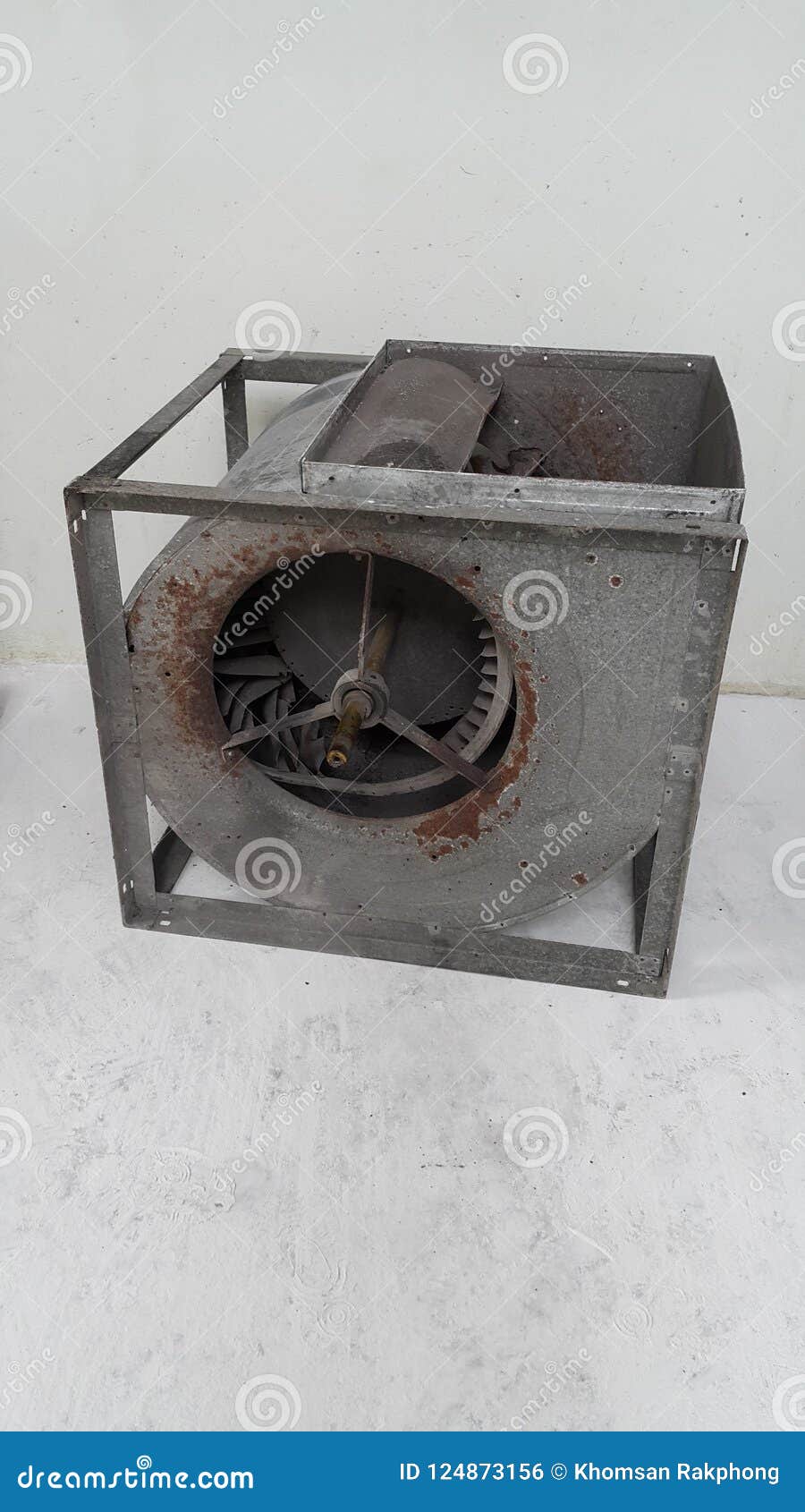 Old Electrical Blower Damage and Casing Decay because Corrosion Stock