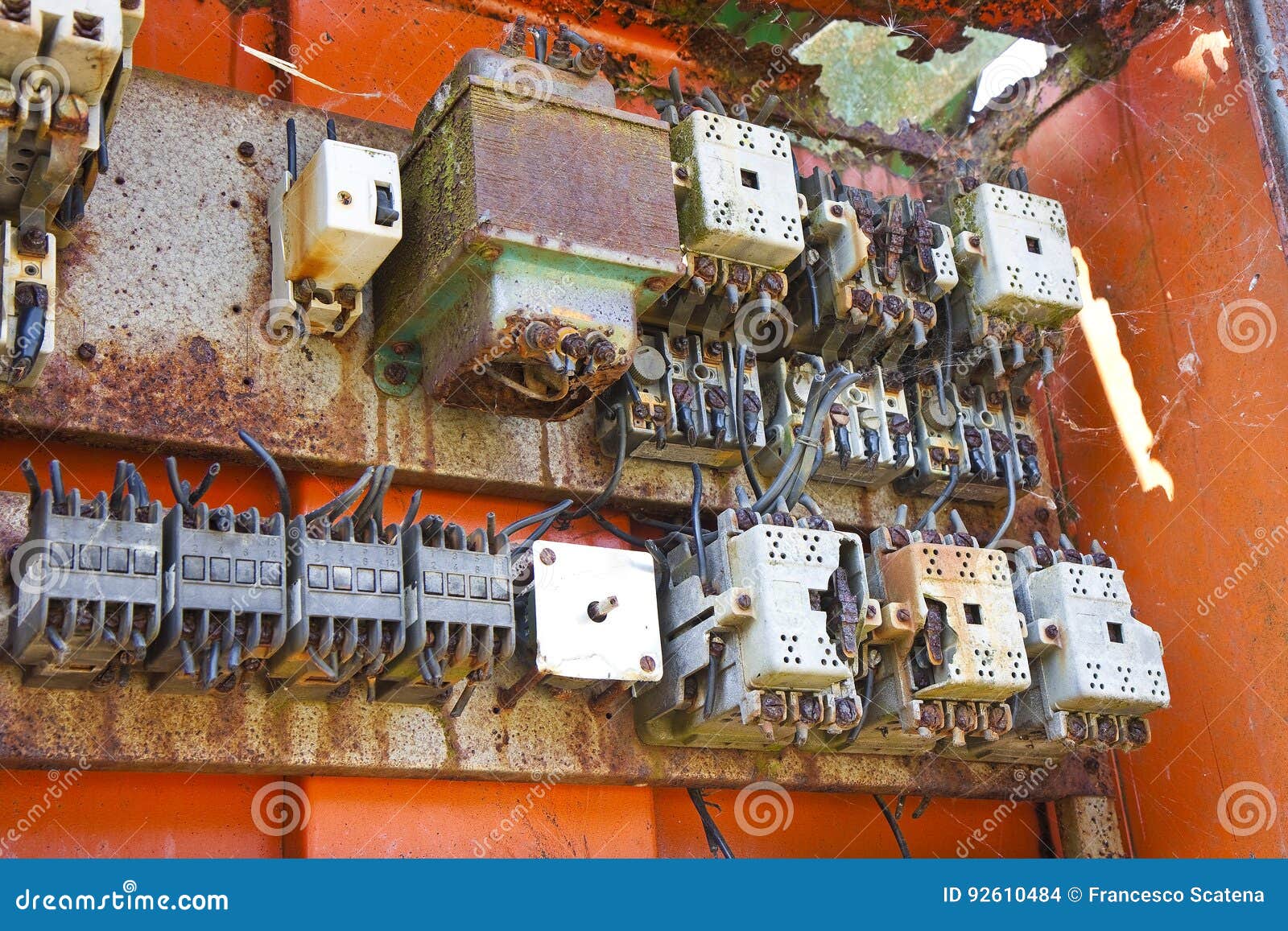 Old Electrical Panel of an Abandoned Factory Stock Photo Image of