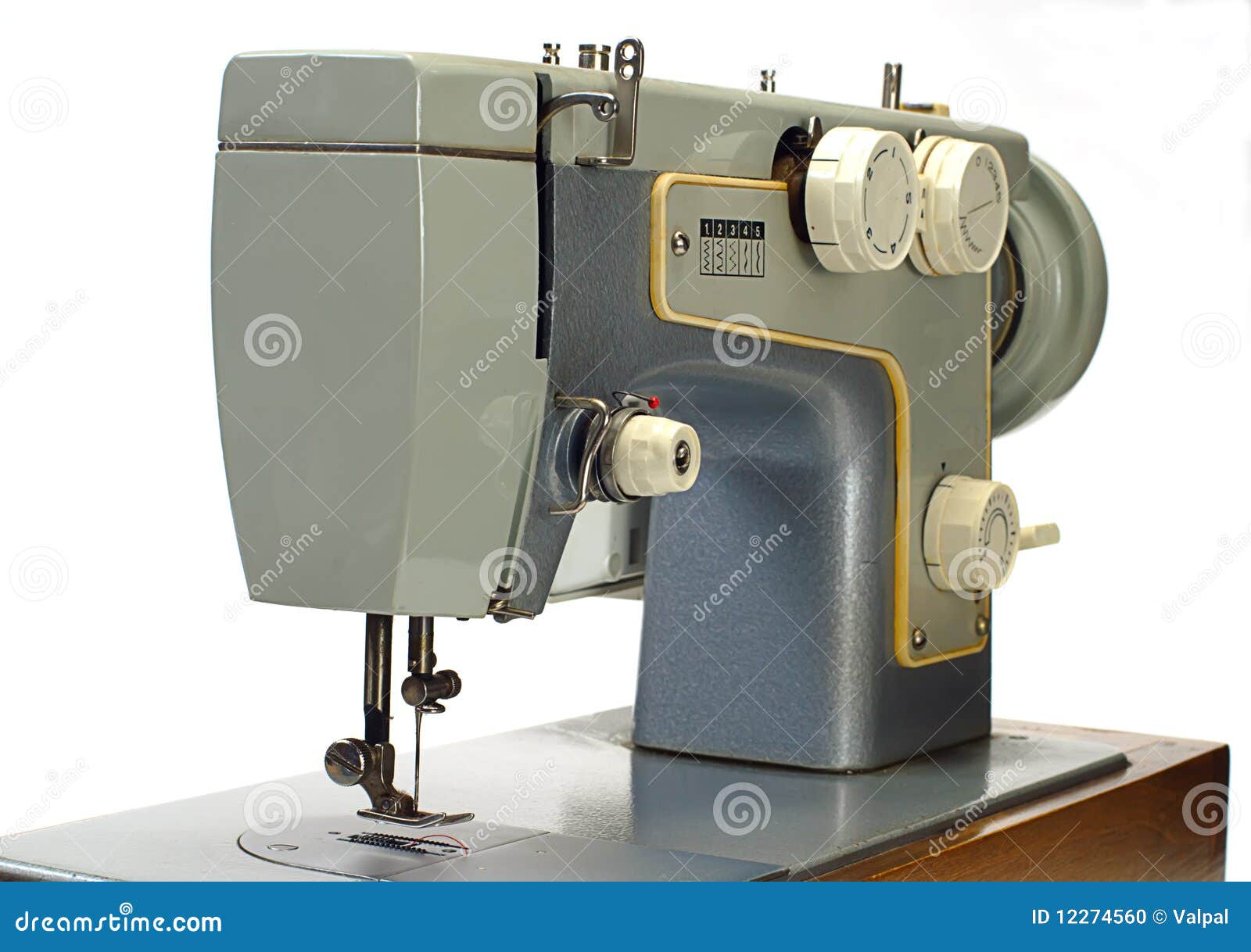 Old Electrical Sewing Machine Isolated Stock Photo Image of pattern