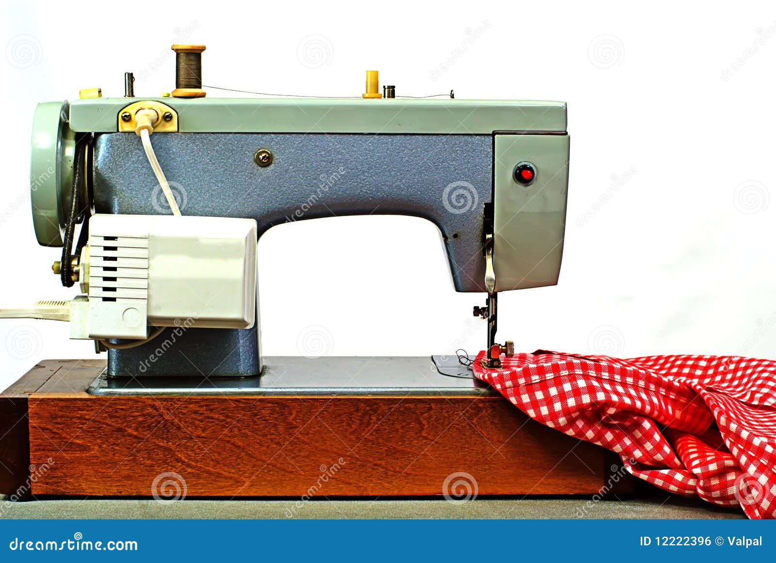 Old Electrical Sewing Machine Isolated on White Stock Photo Image of