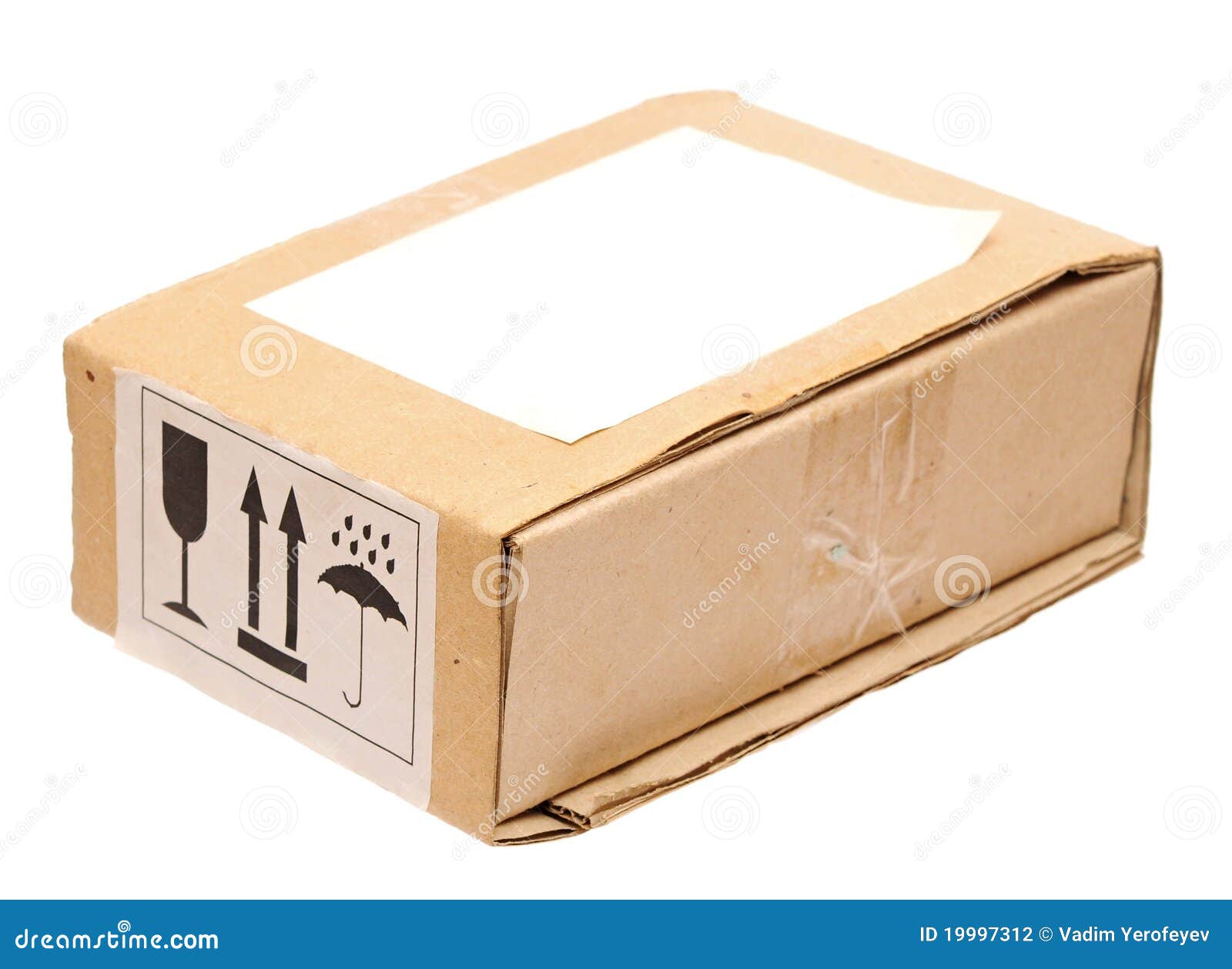 Old empty cardboard box stock photo. Image of pack, empty 19997312