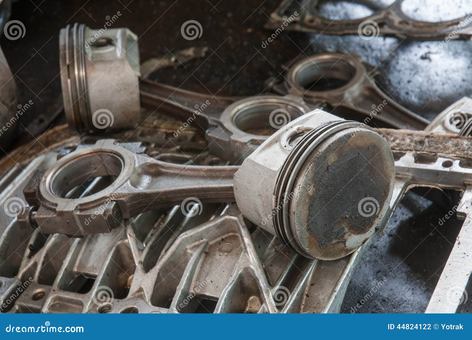 Old Engine Piston Stock Photo Image 44824122