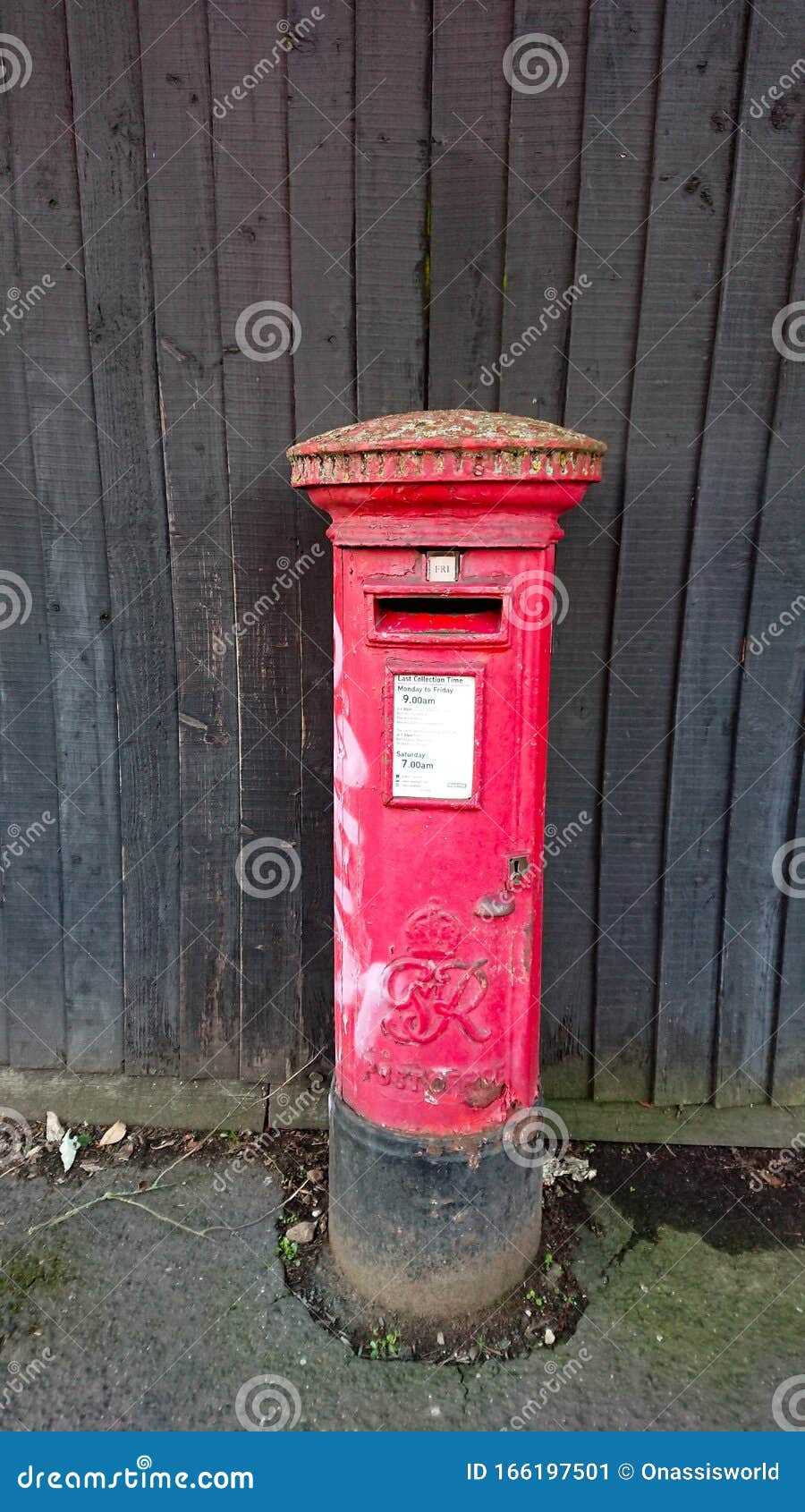 Old English Red Post Office Box Stock Image Image of post, office