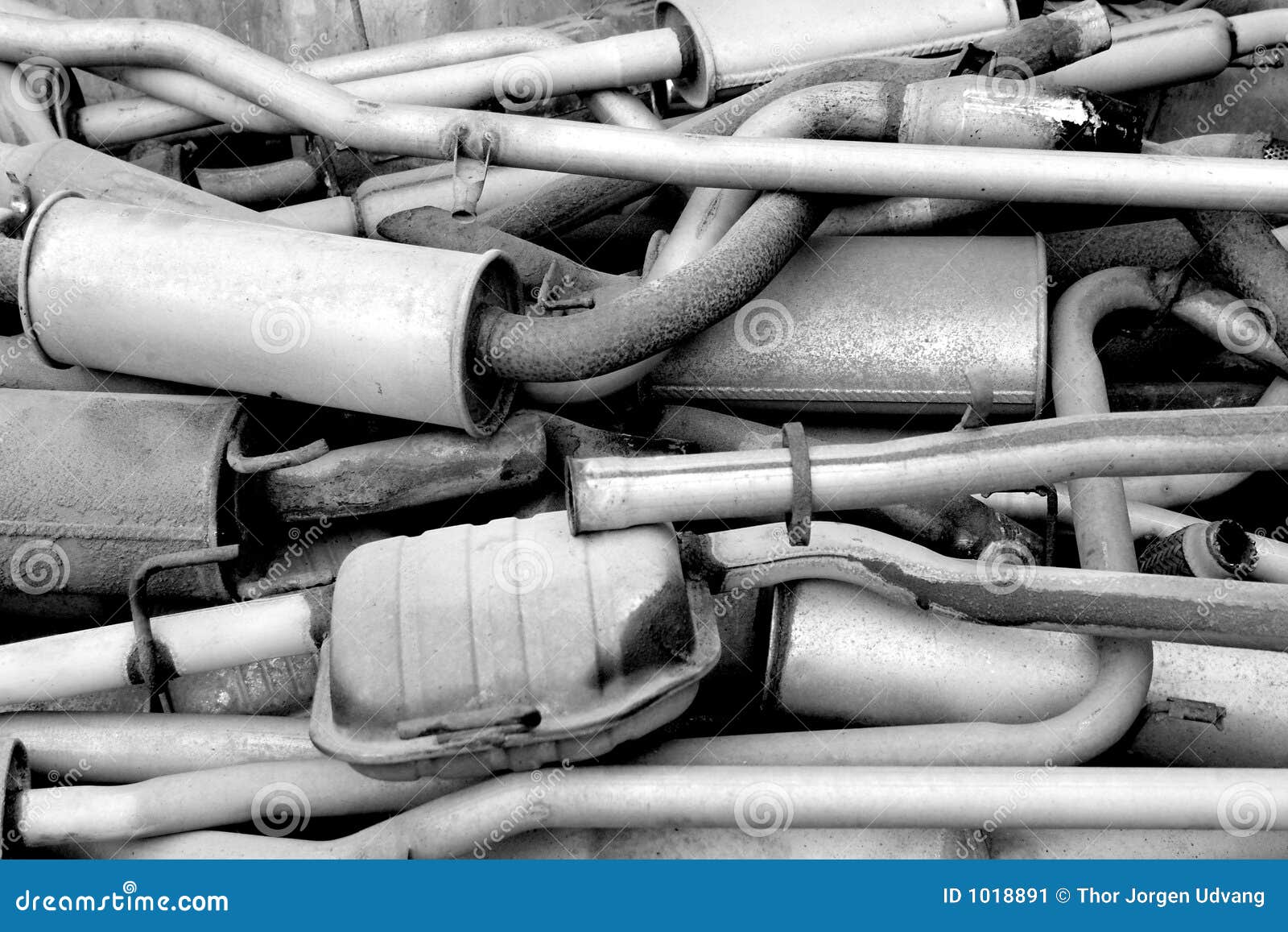 Old exhaust pipes stock image. Image of exhaust, worn 1018891
