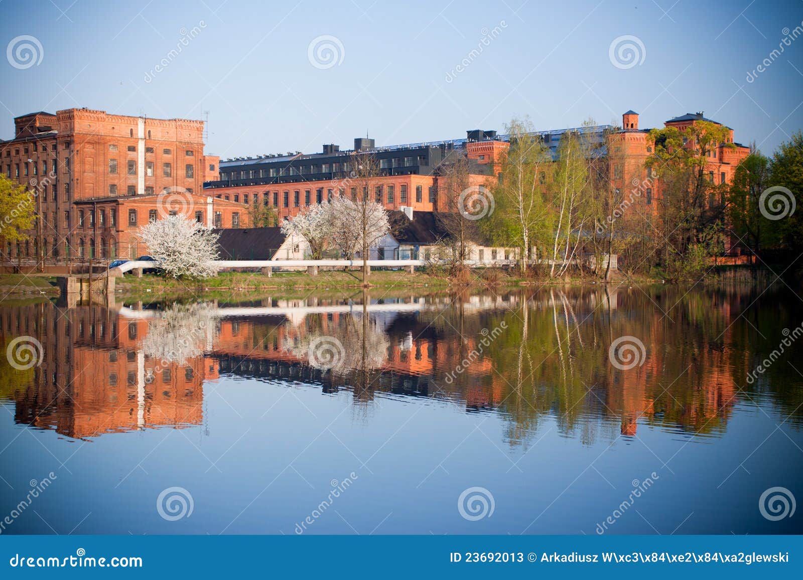 old factory in lodz poland