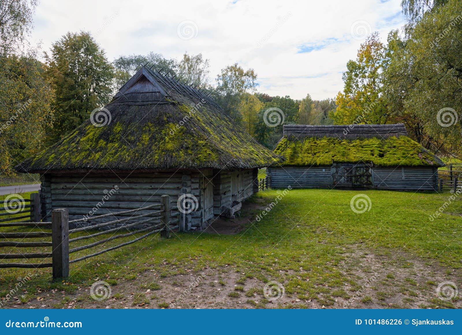 old farmstead in rumsiskes lithuania