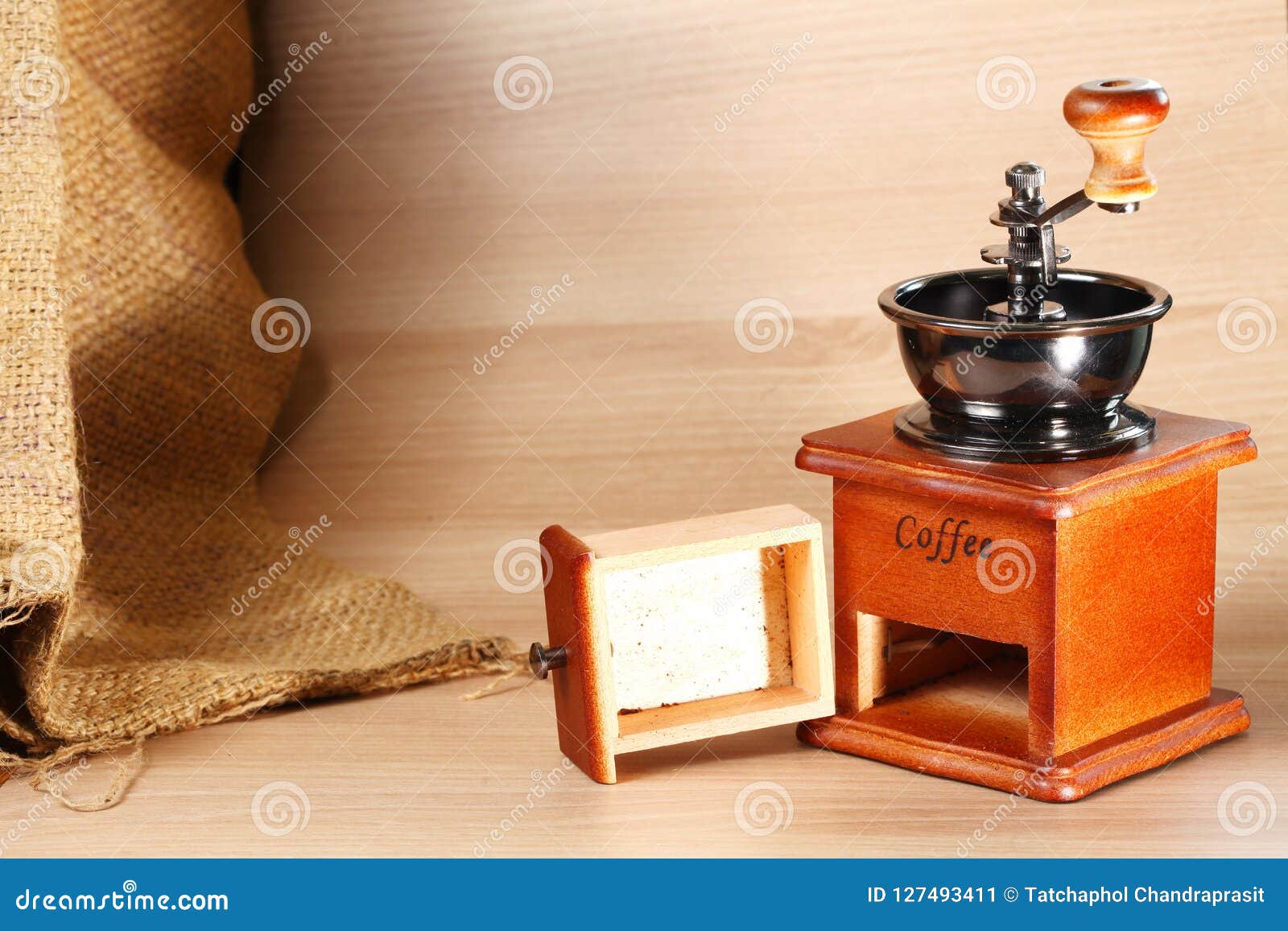 A Blue Old Fashion Coffee Maker Stock Photo - Image of food, vintage:  115261840