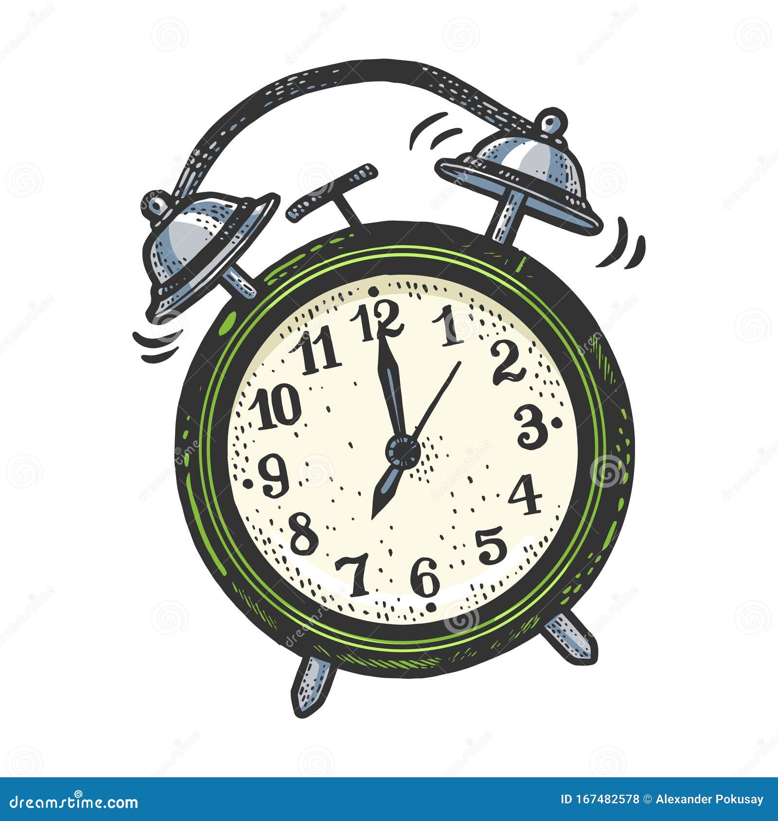 Amazon.com: BESPORTBLE Small Clock Ring Bell Clock Metal Alarm Clock Alarm  Clock with Light Vintage Alarm Clock Little Clock Desktop : Home & Kitchen
