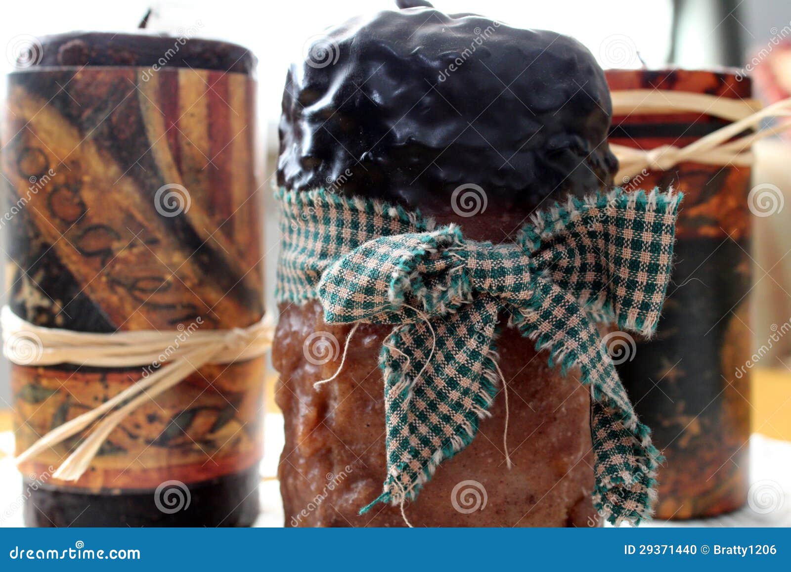 Old Fashioned Americana Themed Wax Candles Stock Photo Image of