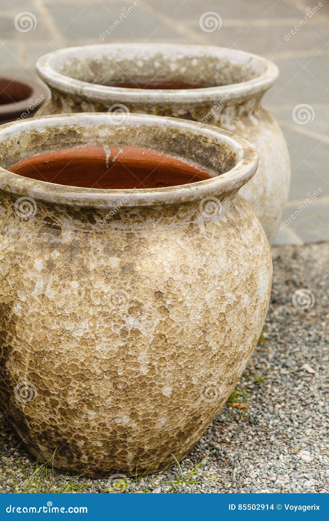 Old Fashioned Ceramic Clay Vases Bowls Stock Photo Image of dirty