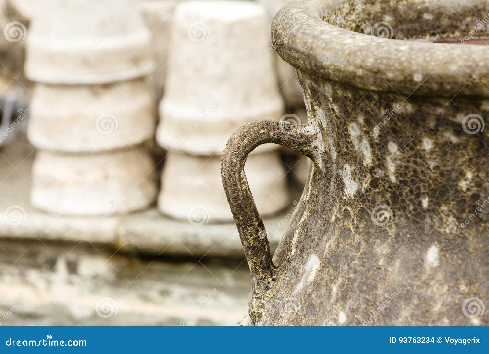Old Fashioned Ceramic Clay Vases Bowls Stock Photo Image of