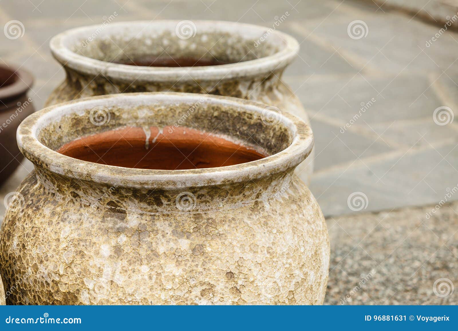 Old Fashioned Ceramic Clay Vases Bowls Stock Image Image of culture