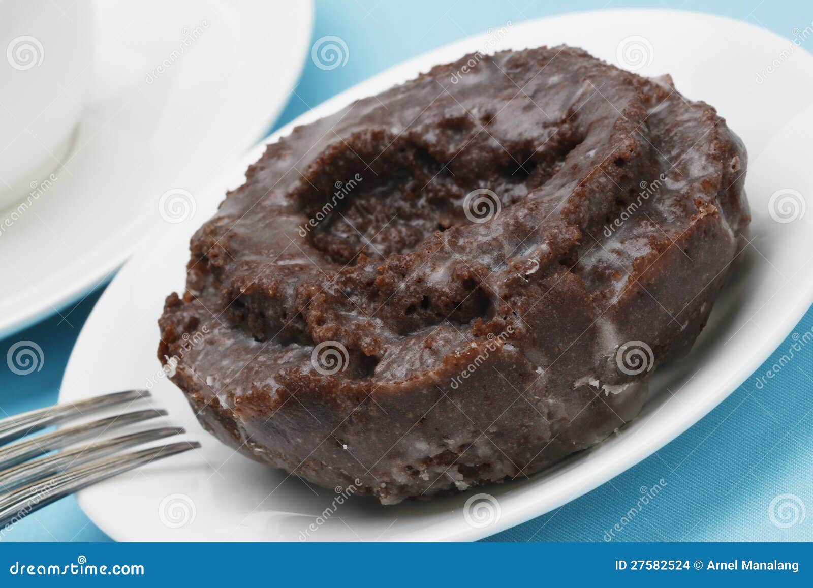 Old Fashioned Chocolate Doughnut Stock Photo Image of sugar, health