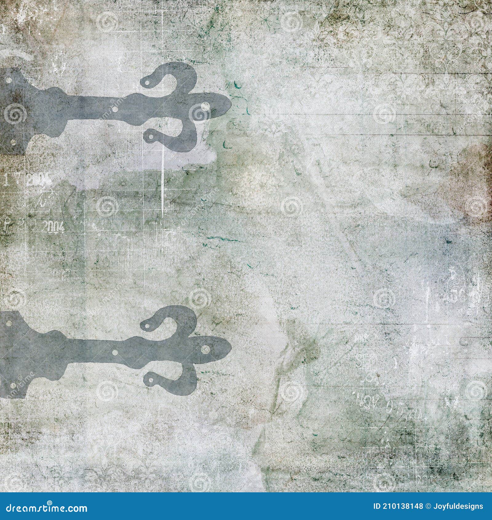 Old Fashioned Door Hinge Pattern Stock Illustration Illustration of