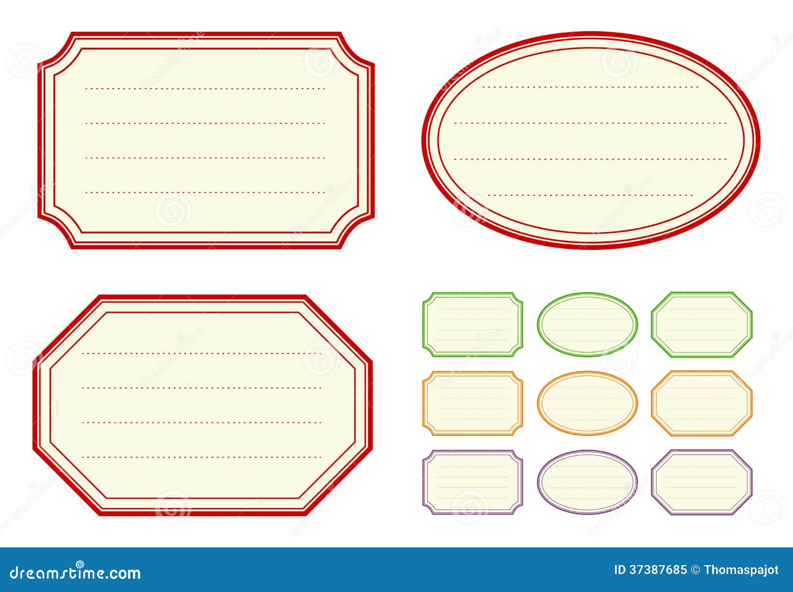 Old Fashioned Jam Label Templates Stock Vector - Illustration of Inside Label Printing Template Free