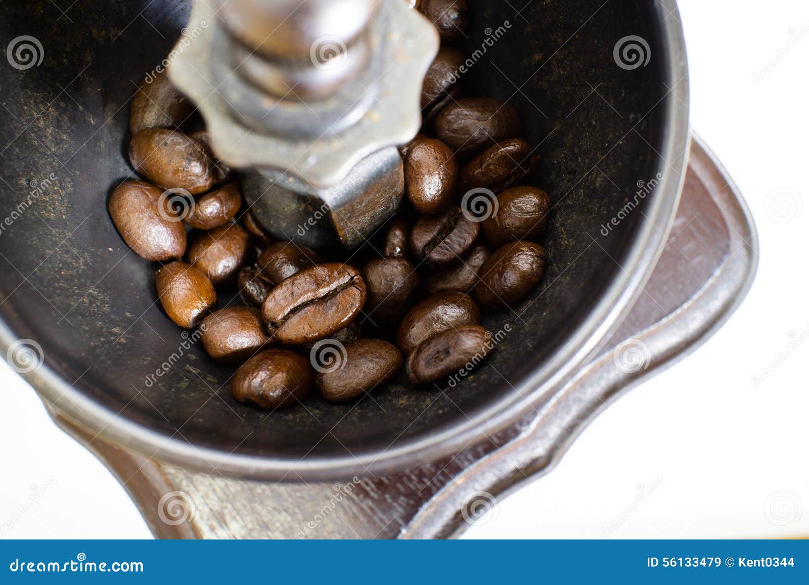 Oldfashioned Manual Coffee Grinder Stock Image Image of grinding
