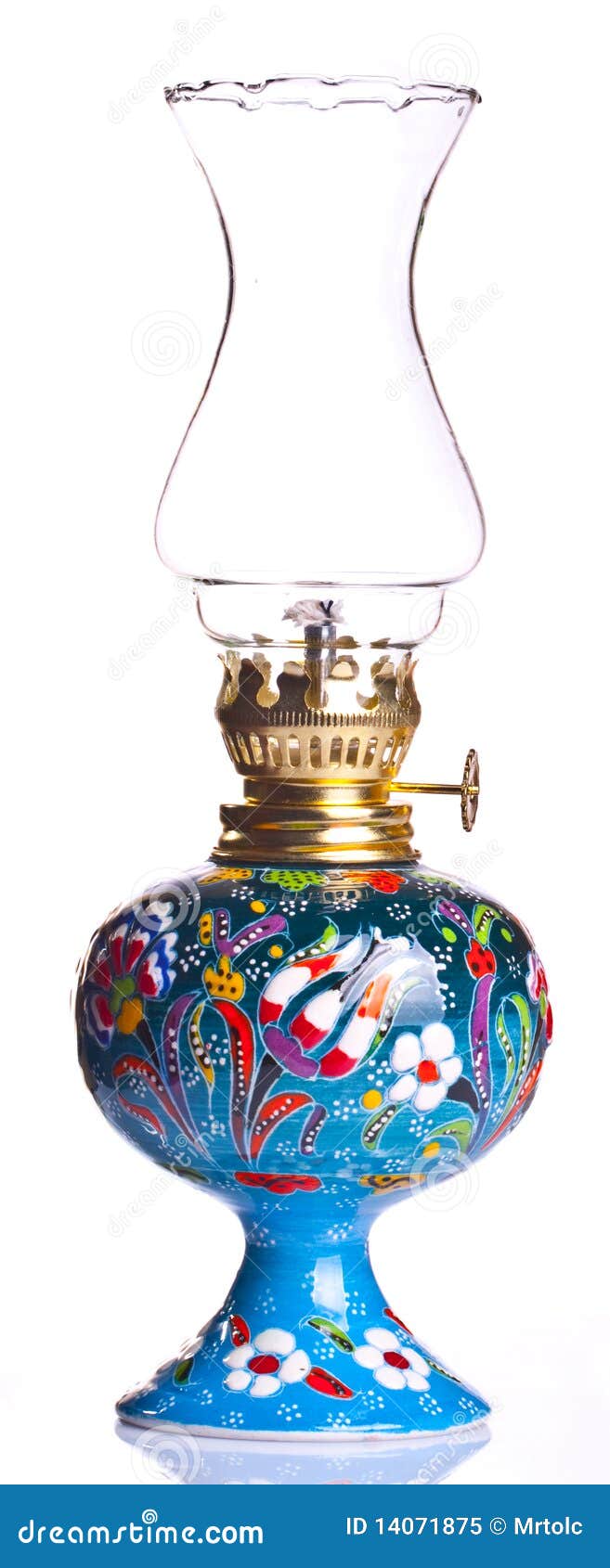 Old fashioned oil lamp stock image. Image of background 14071875