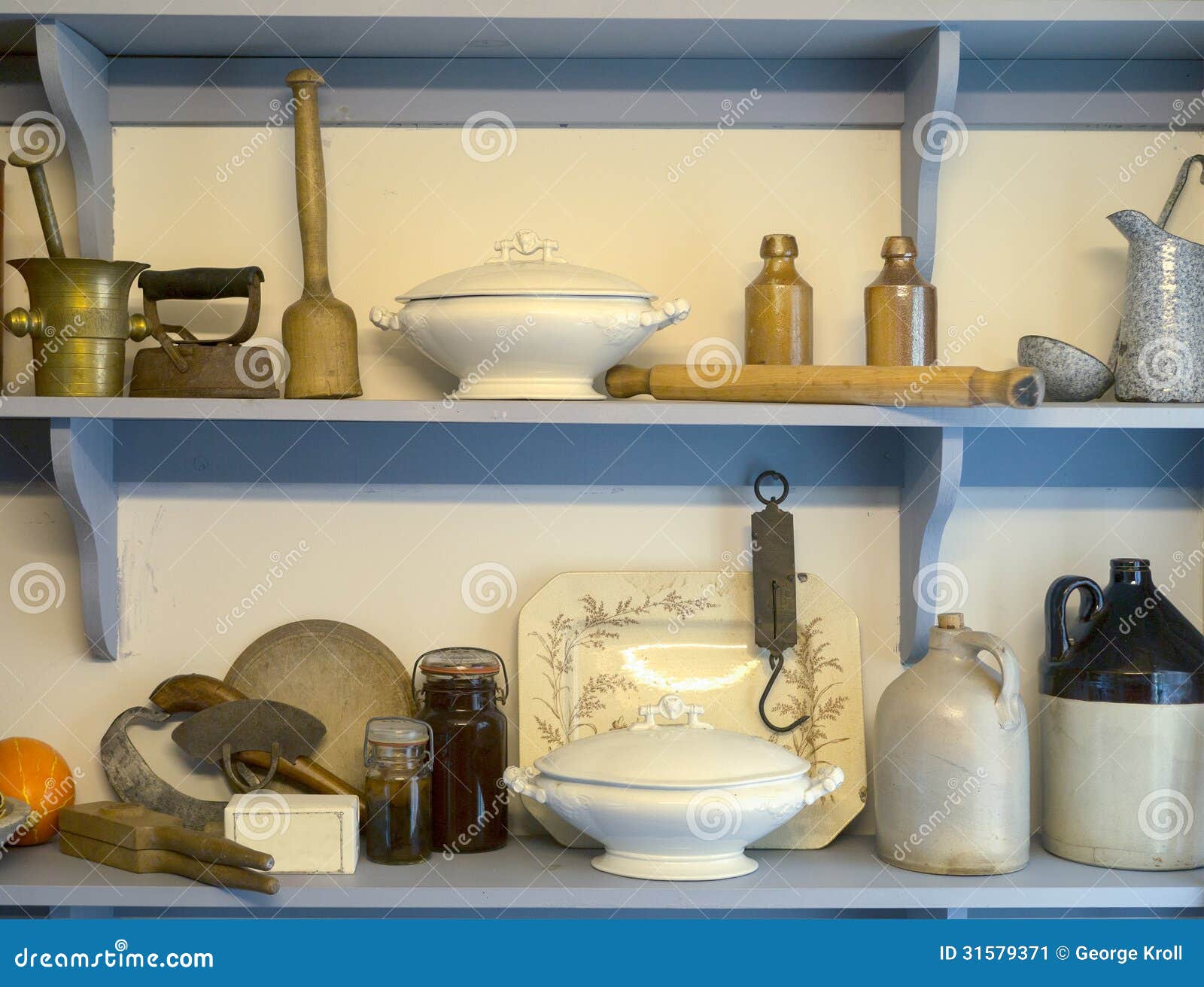 Old Fashioned Pantry Cupboard Stock Image - Image: 31579371