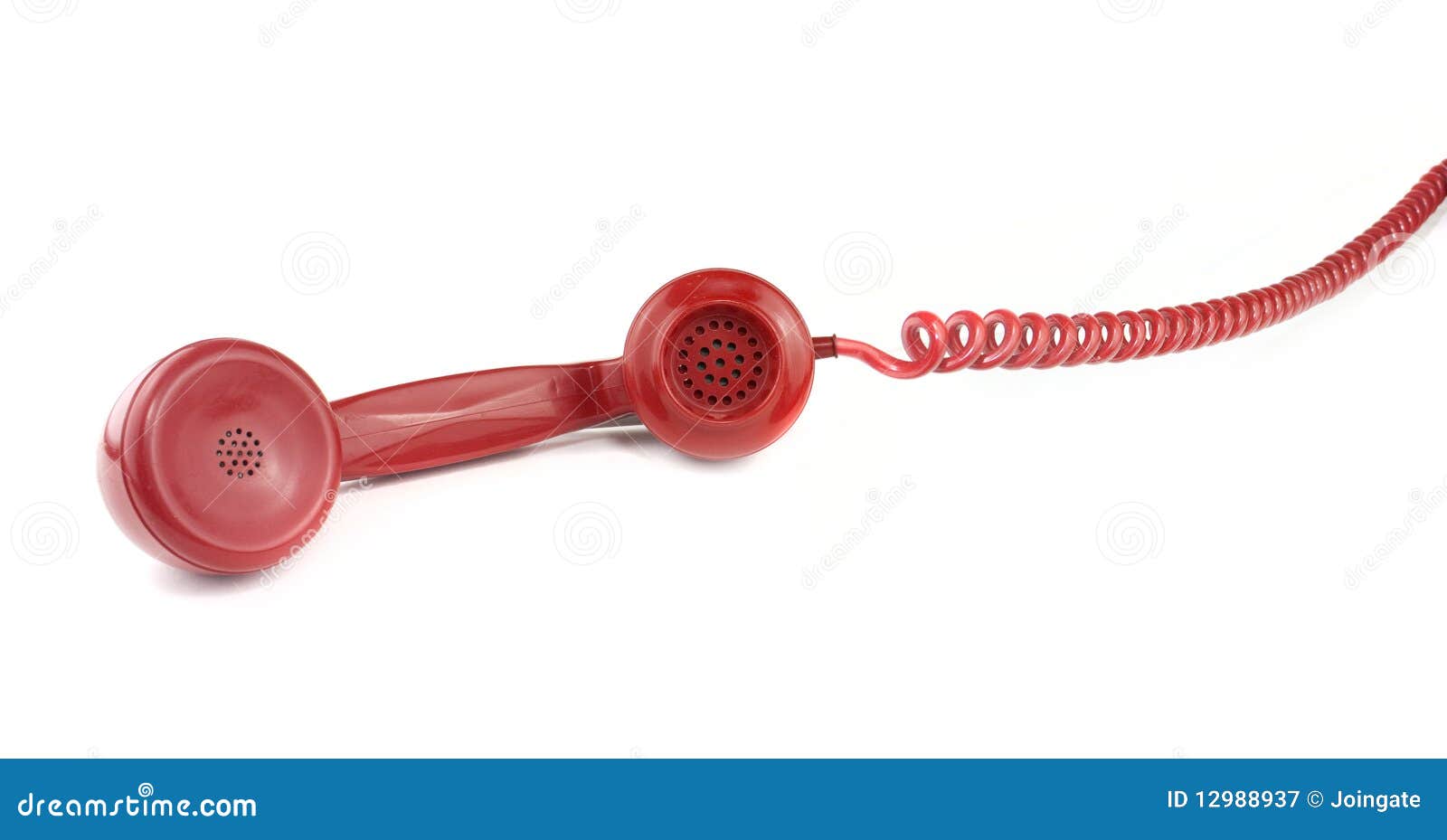 Old Fashioned Red Telephone Handset Stock Image Image of line, hand