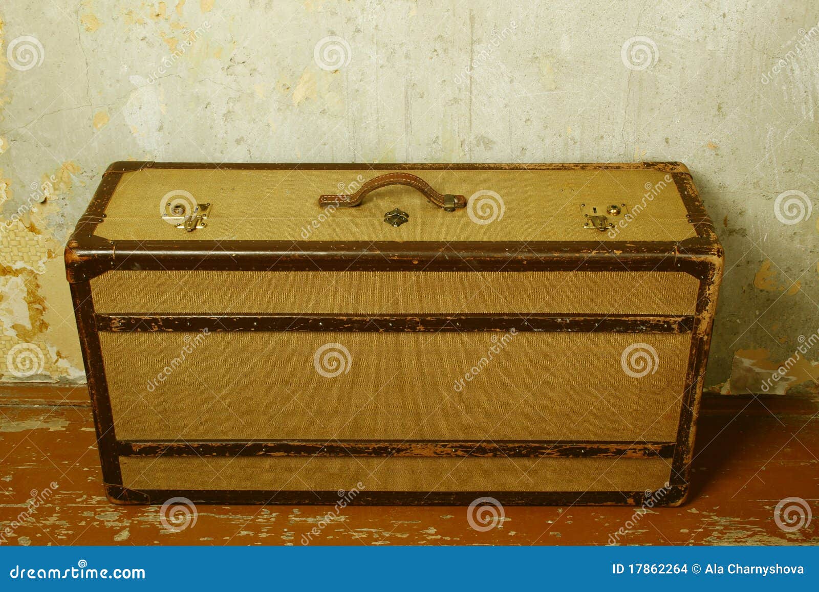 Oldfashioned suitcase stock photo. Image of leather 17862264