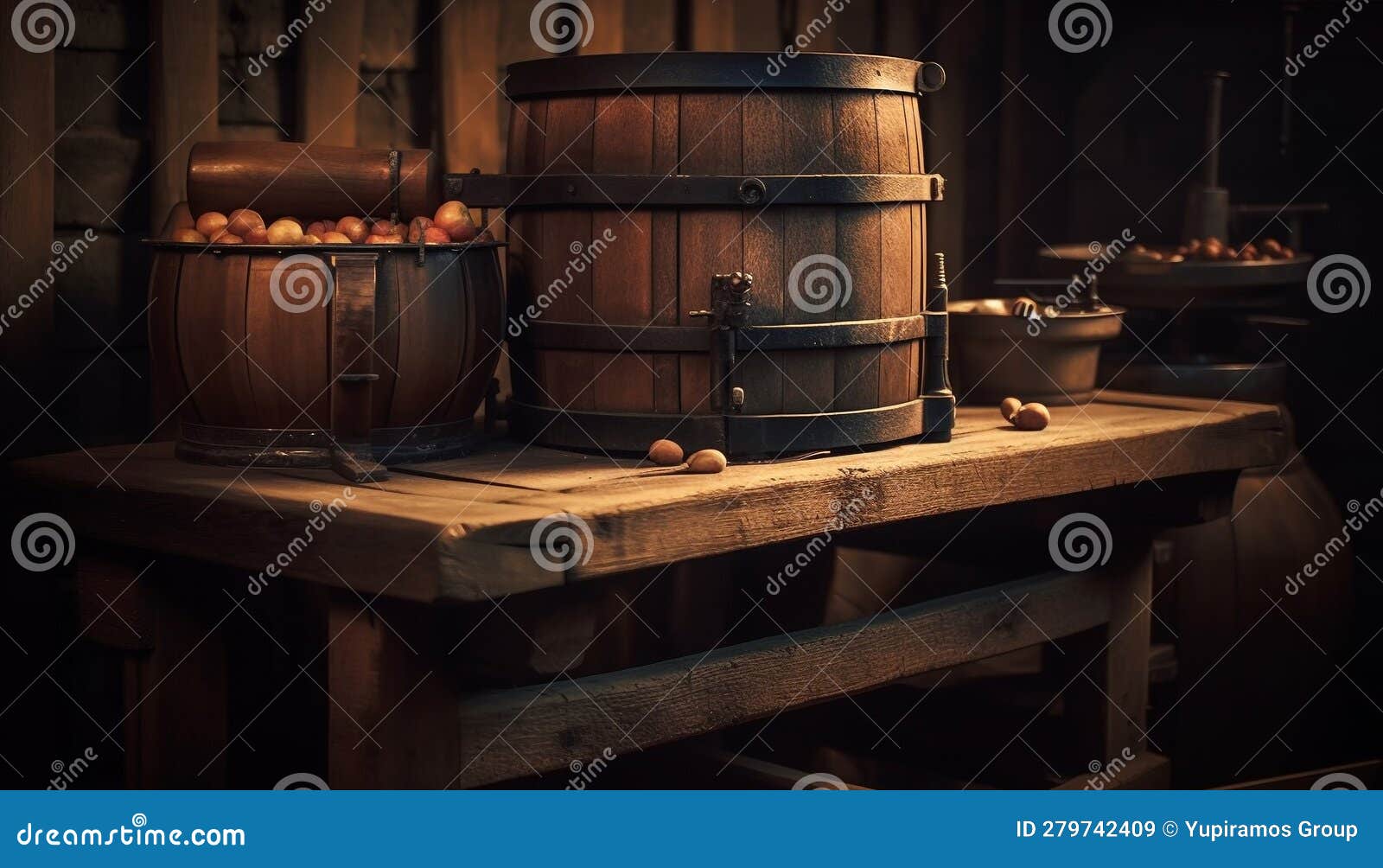 Old Fashioned Winery Stores Liquid Gold in Rustic Barrel Cellar