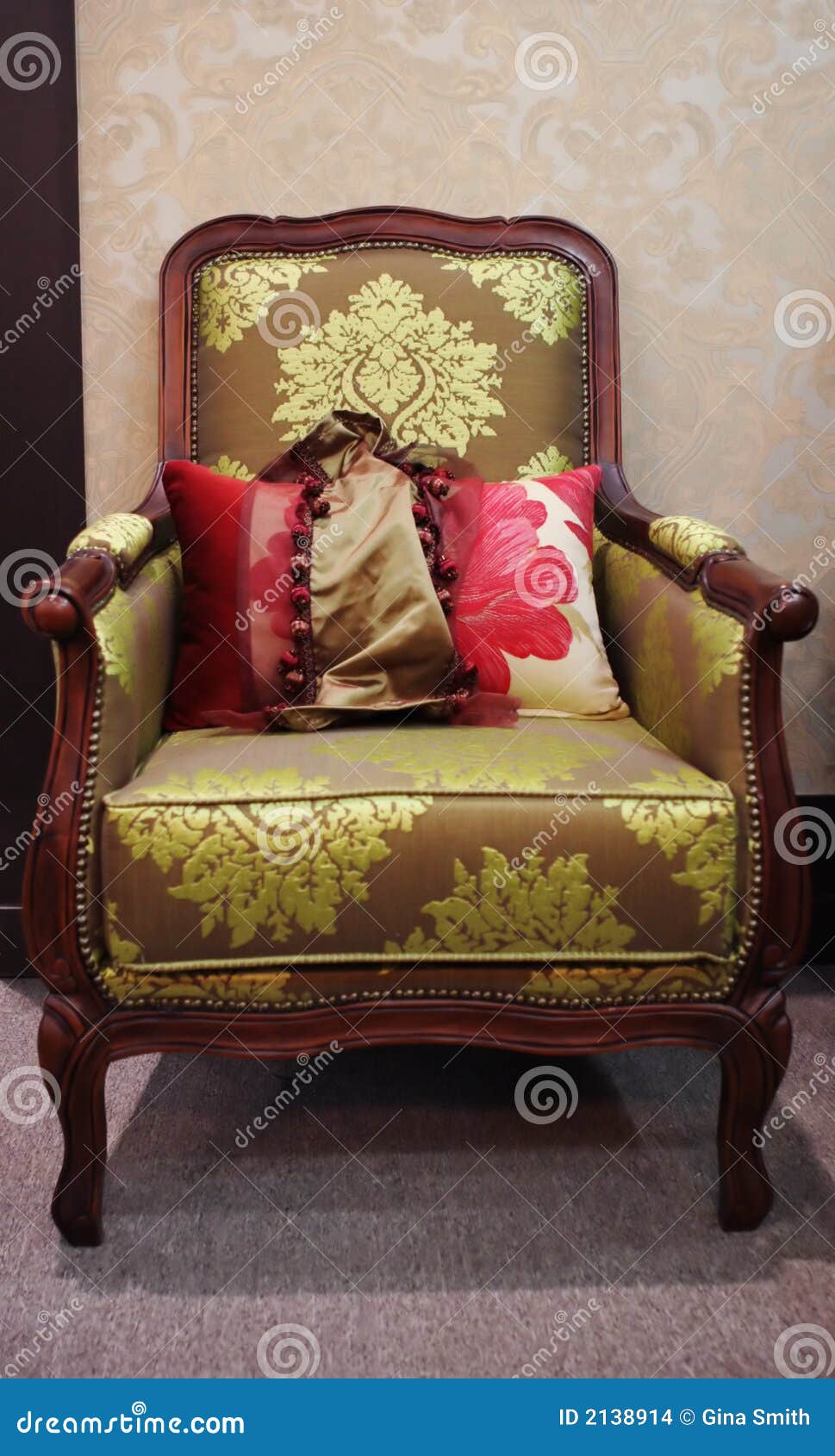 Old-fashioned wooden chair stock photo. Image of apartment ...