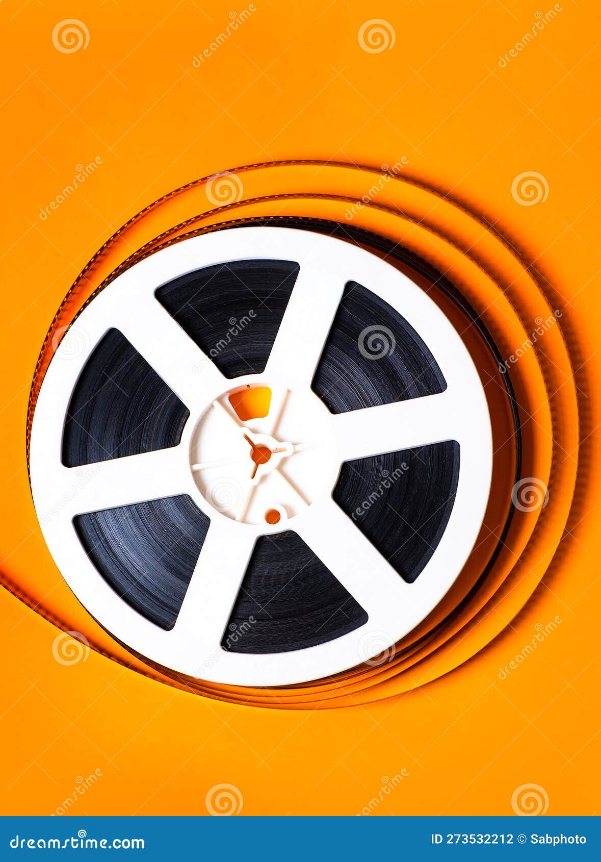 Old Film Reel stock photo. Image of oldfashioned, orange 273532212