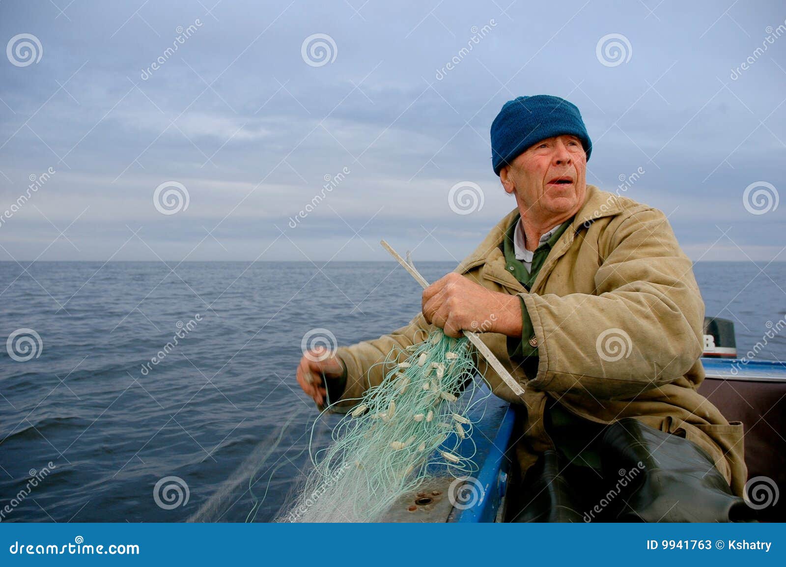 Old fisherman stock image. Image of sport, fishing, waves 