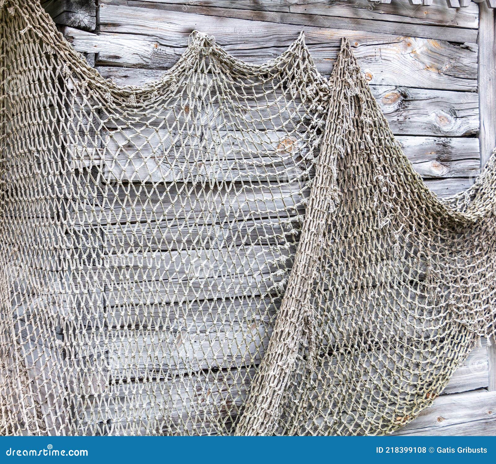 Old fishing net stock photo. Image of wall, ancient - 218399108
